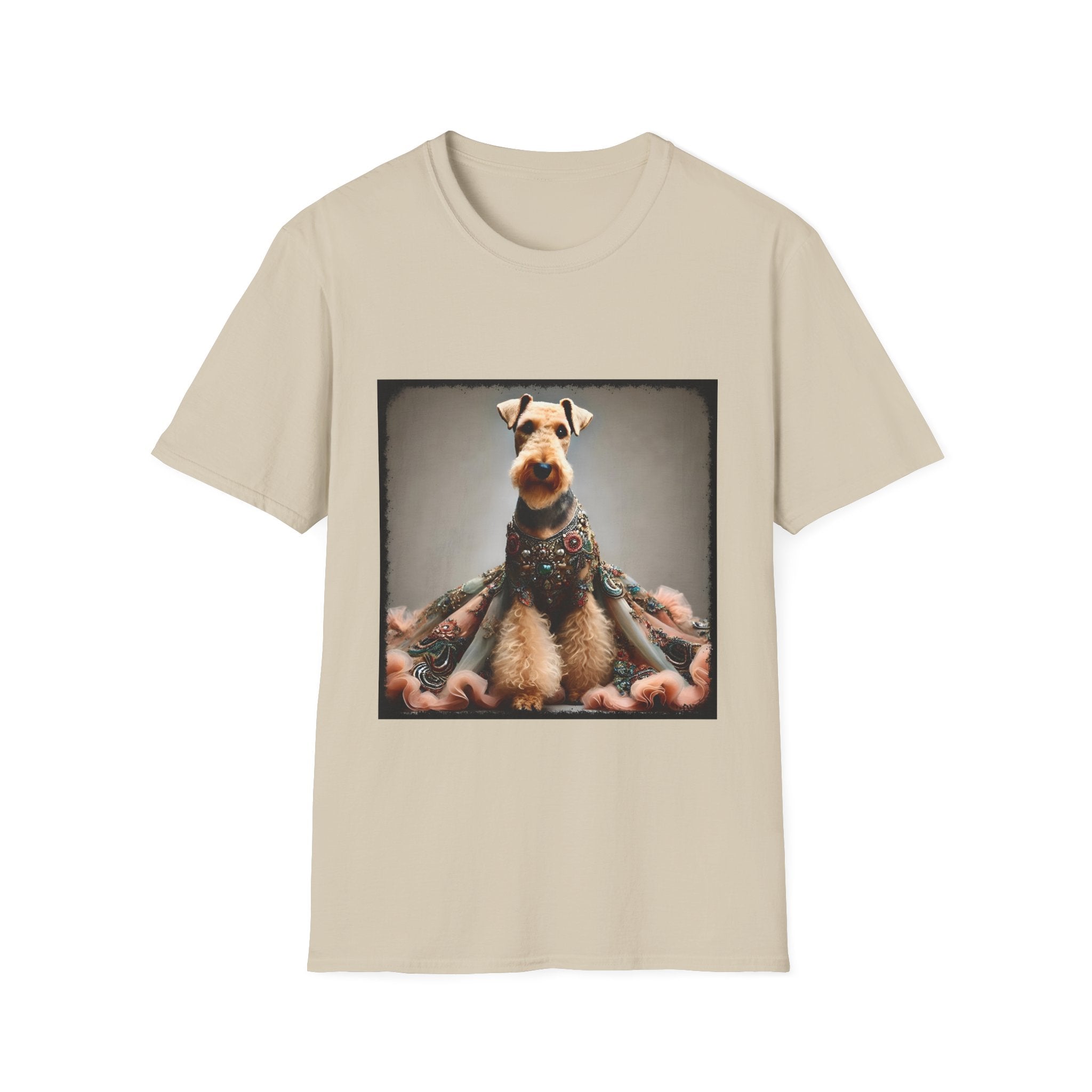 Airedale Terrier Shirt | Encrusted Queen Dog Lover Tee