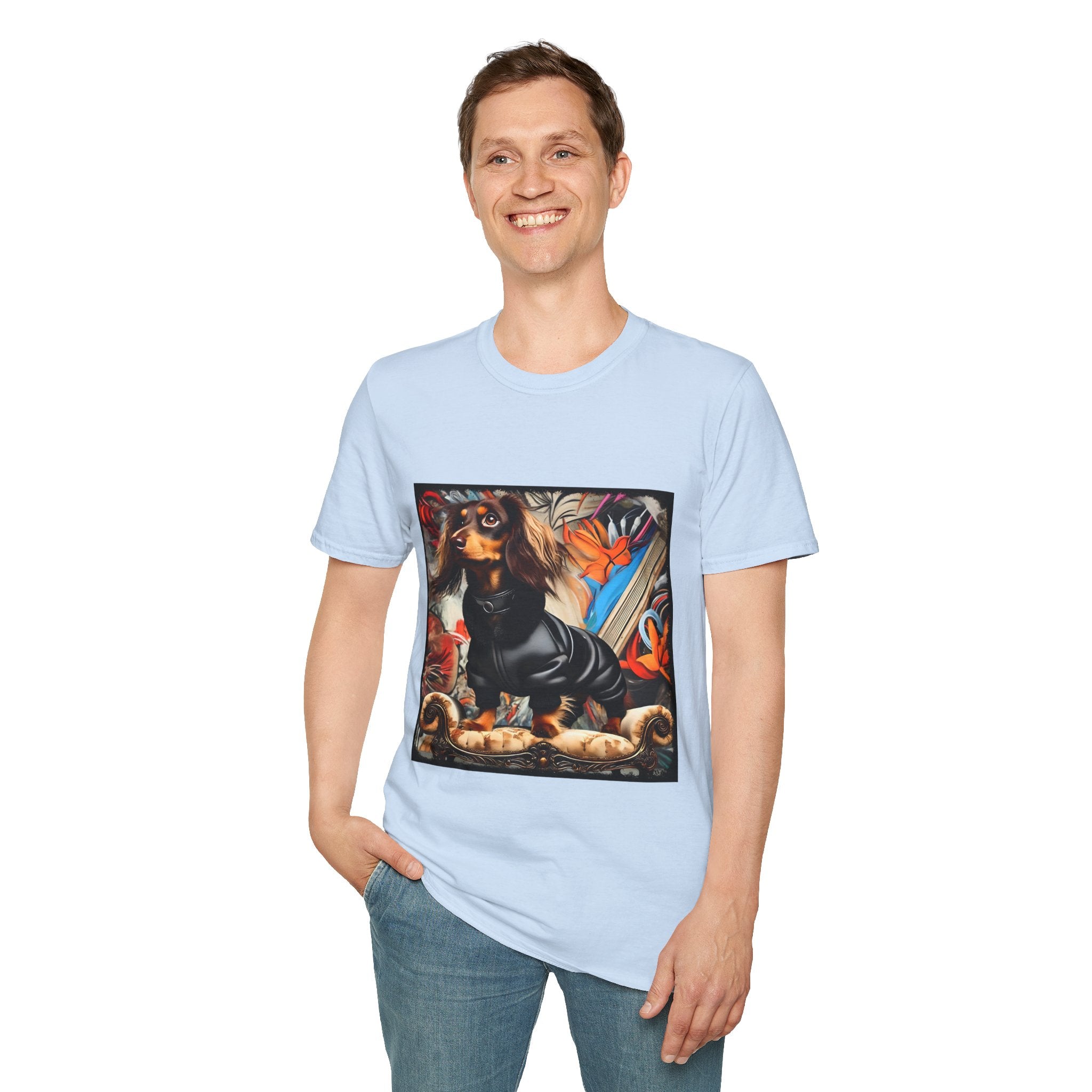 Dachshund Grunge Chic | Unisex Dog T-Shirt