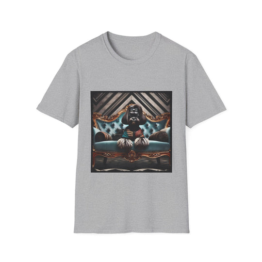 Shih Tzu Chic Diva design dog lover unisex t-shirt in sport grey