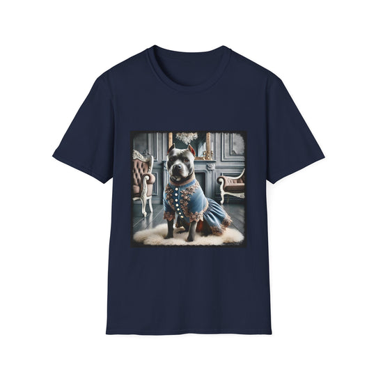American Pit Bull Terrier Pure Posh design dog lover unisex t-shirt in navy