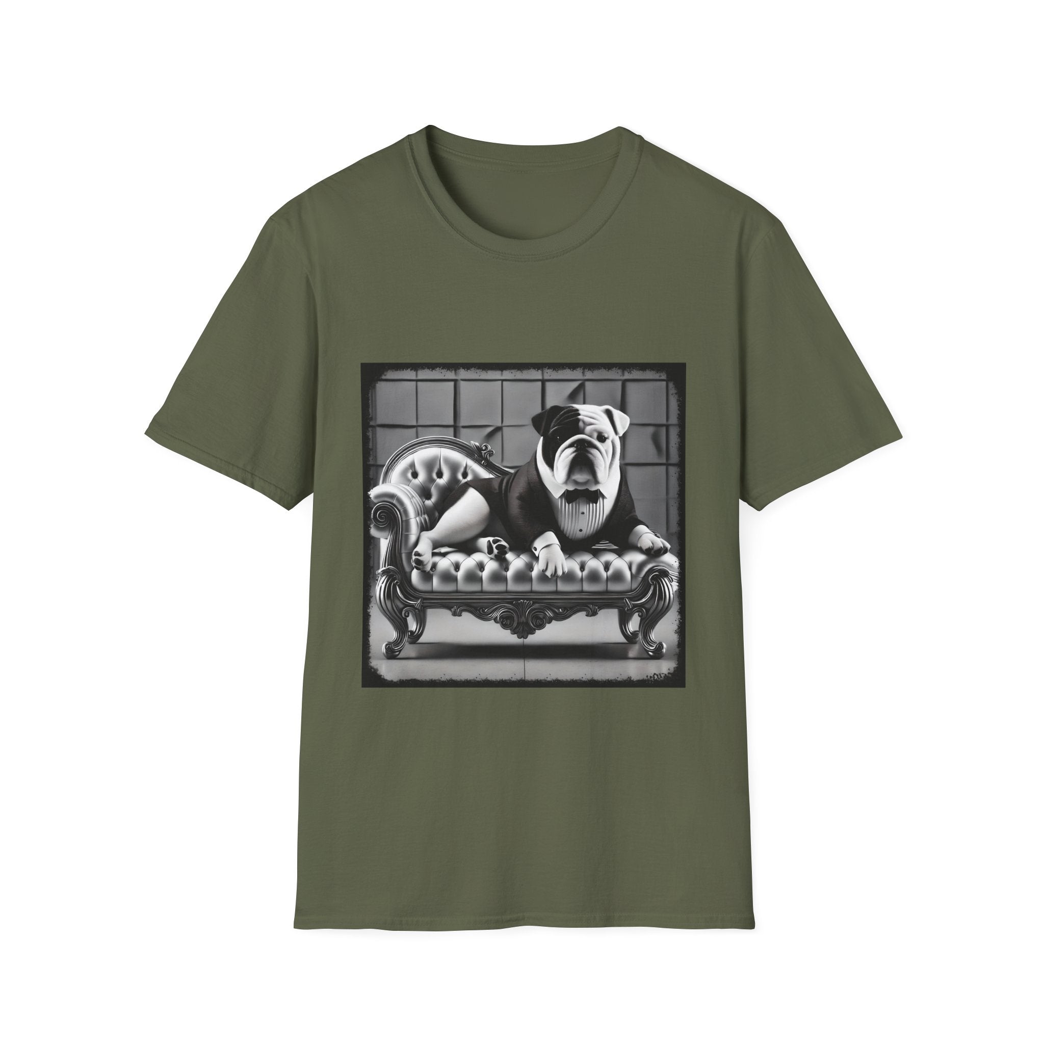 Bulldog B&W Boss | Unisex Dog T-Shirt