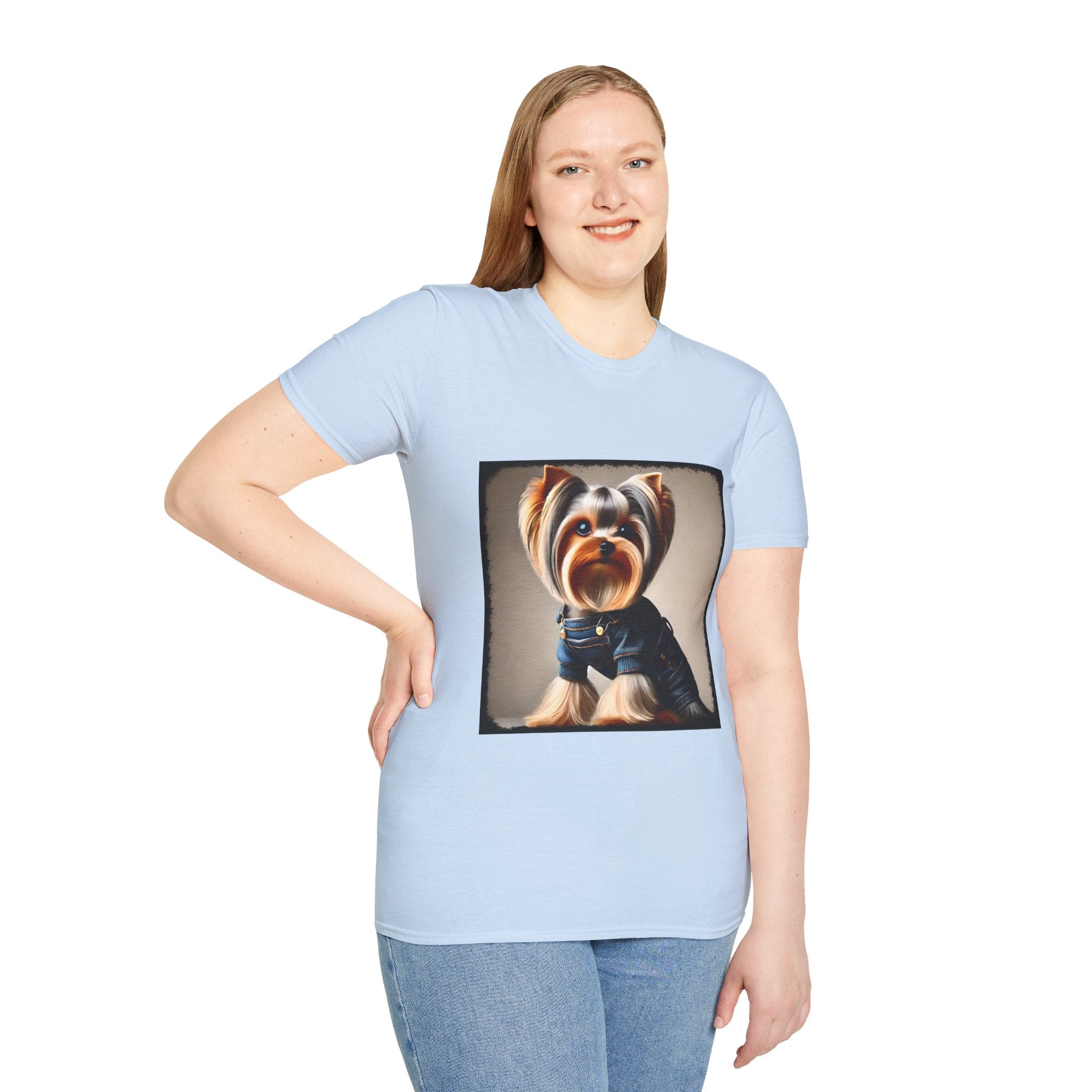 Yorkshire Terrier Denim Belle | Unisex Dog T-Shirt
