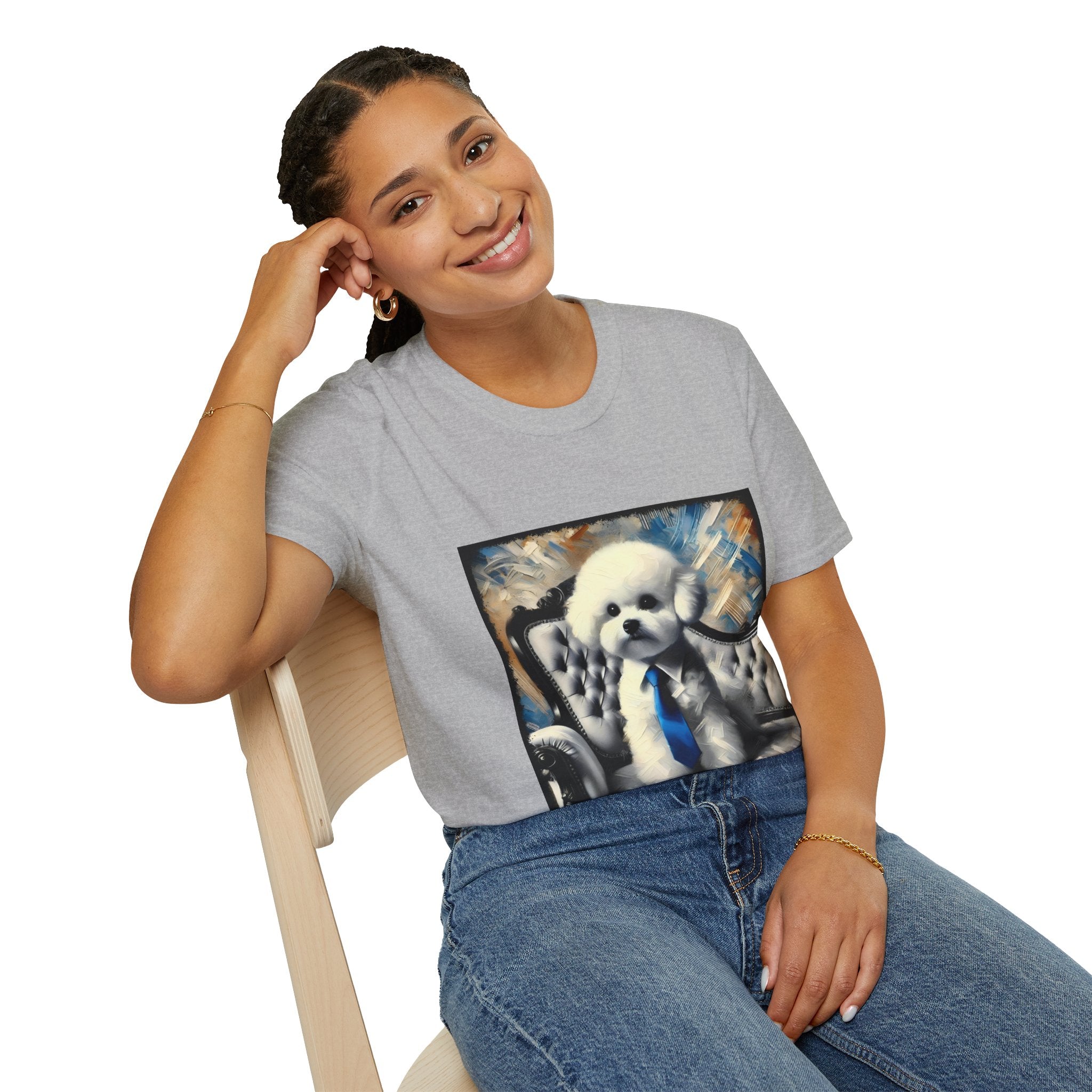 Bichon Frise Handsome Gentleman | Unisex Dog T-Shirt