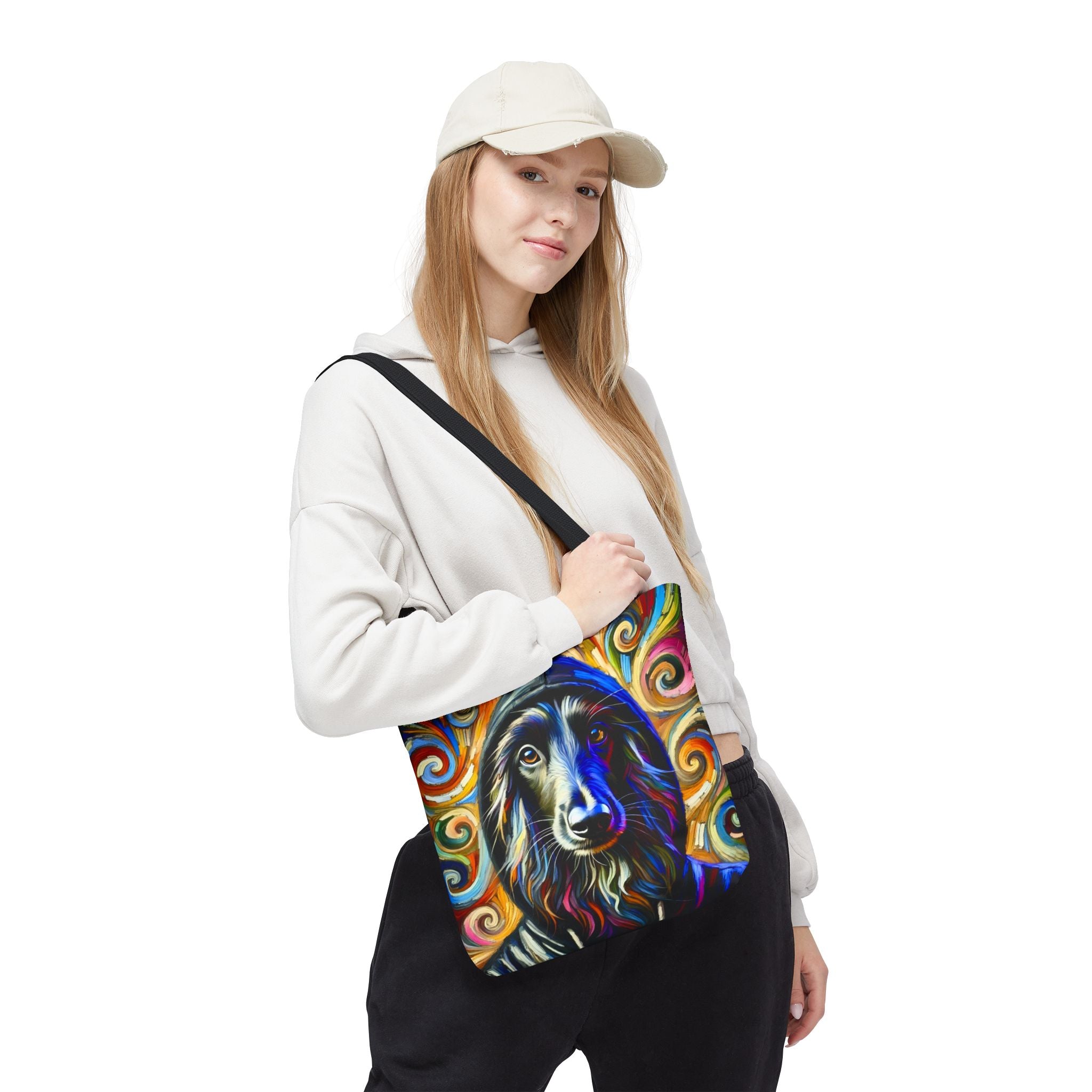 Afghan Hound Tote Bag | Hoodie Swirl Dog Lover Gift
