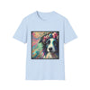 Border Collie Pastel Flower Classic | Unisex Dog T-Shirt