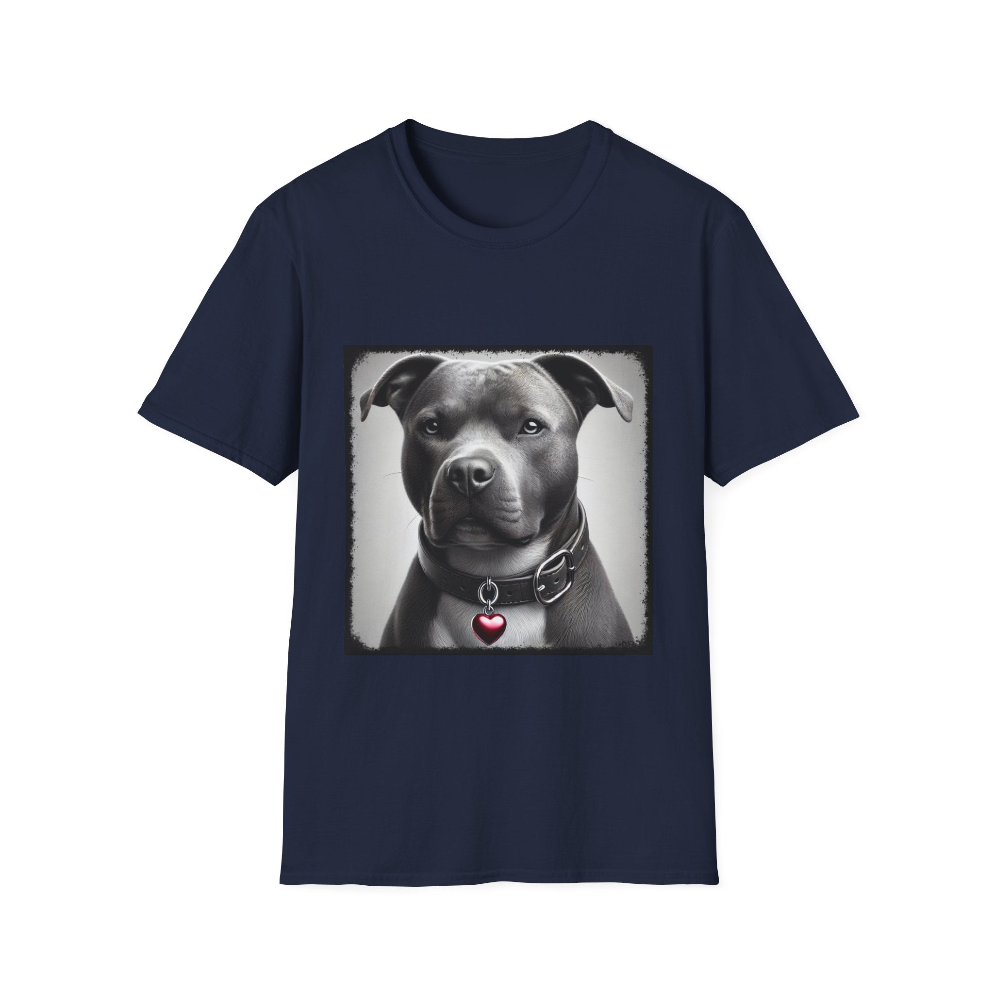 American Pit Bull Terrier Shirt | Heart Charm Dog Lover Tee