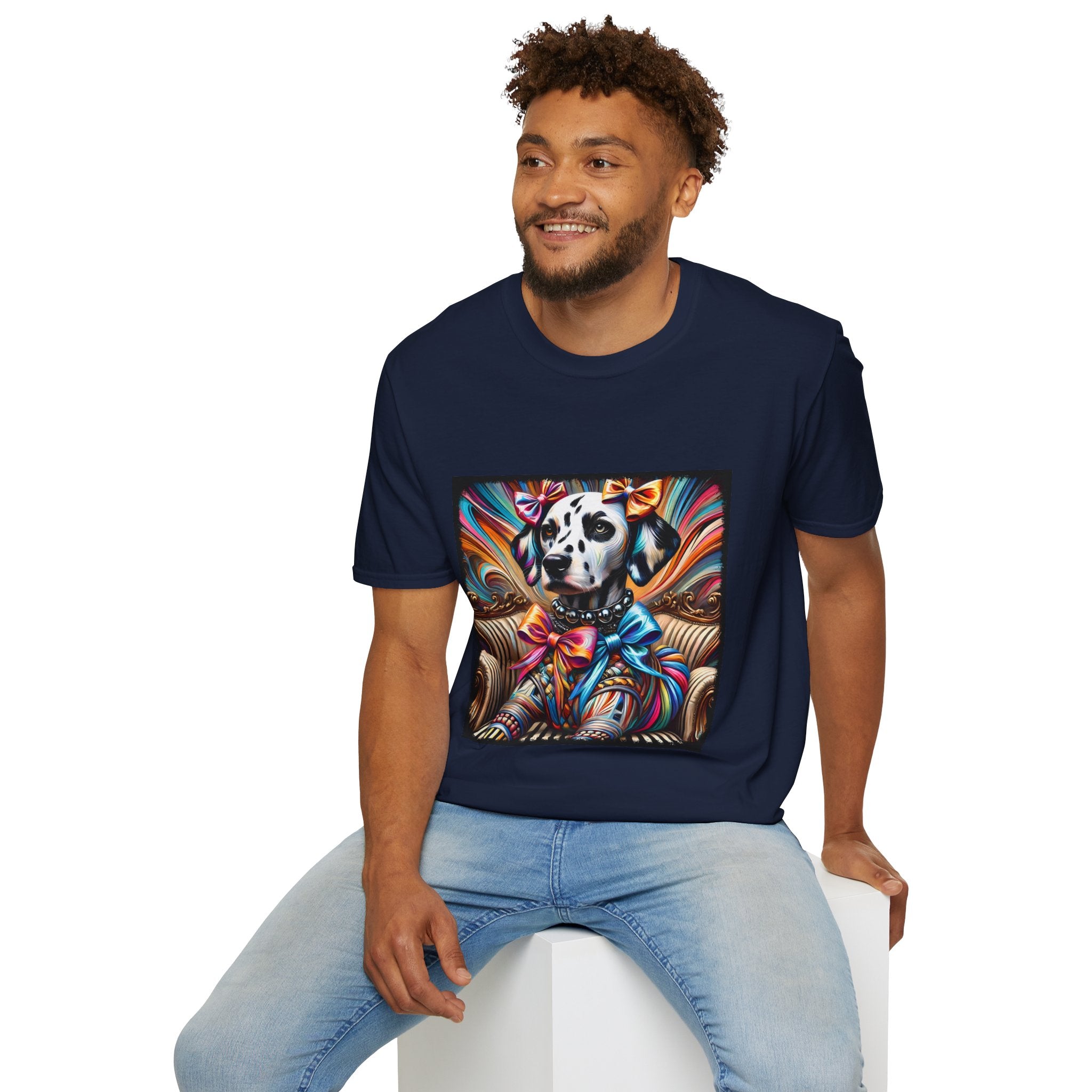 Dalmatian Vivid Rocker  | Unisex Dog T-Shirt