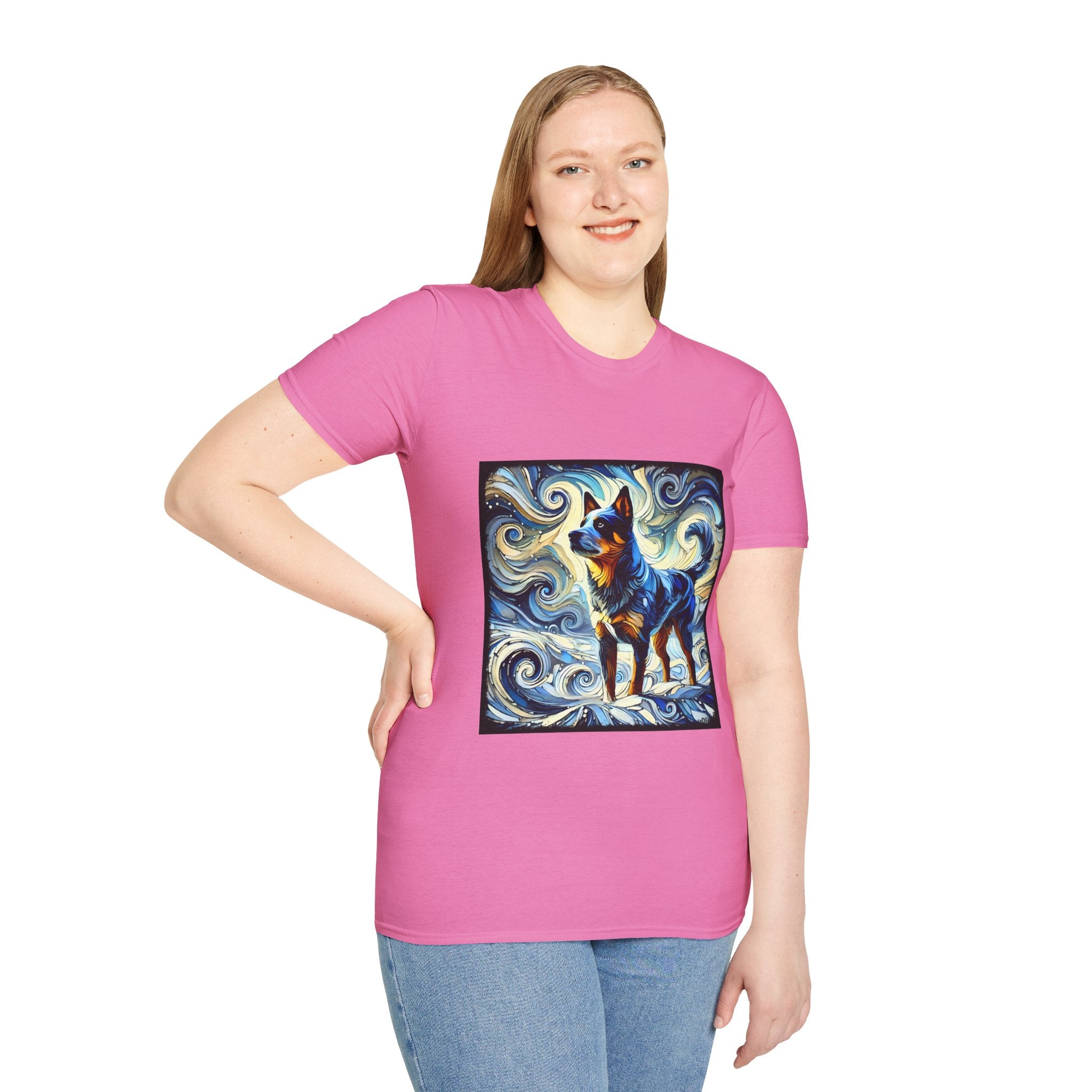 Australian Cattle Dog Blue Swirl | Unisex Dog T-Shirt