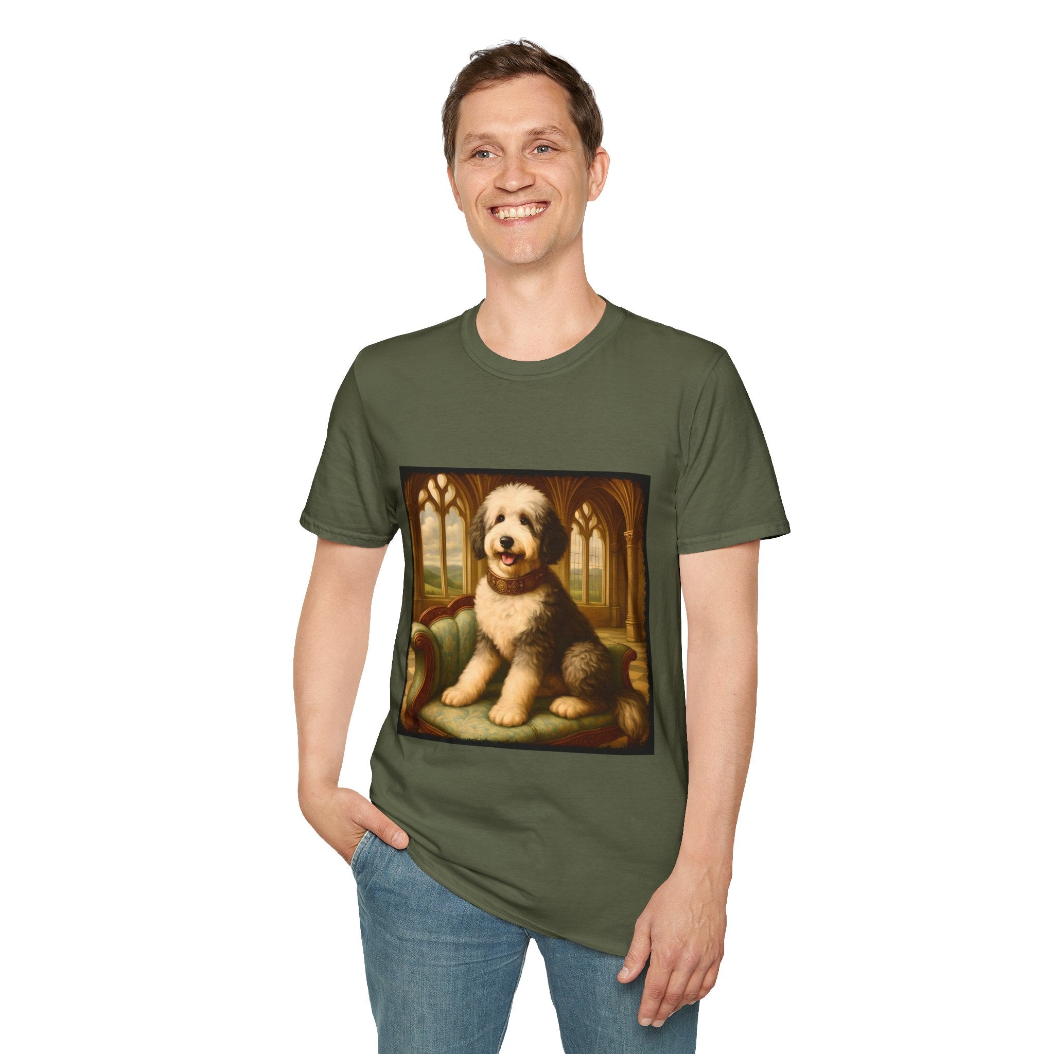 Sheepadoodle Posh Prince | Unisex Dog T-Shirt