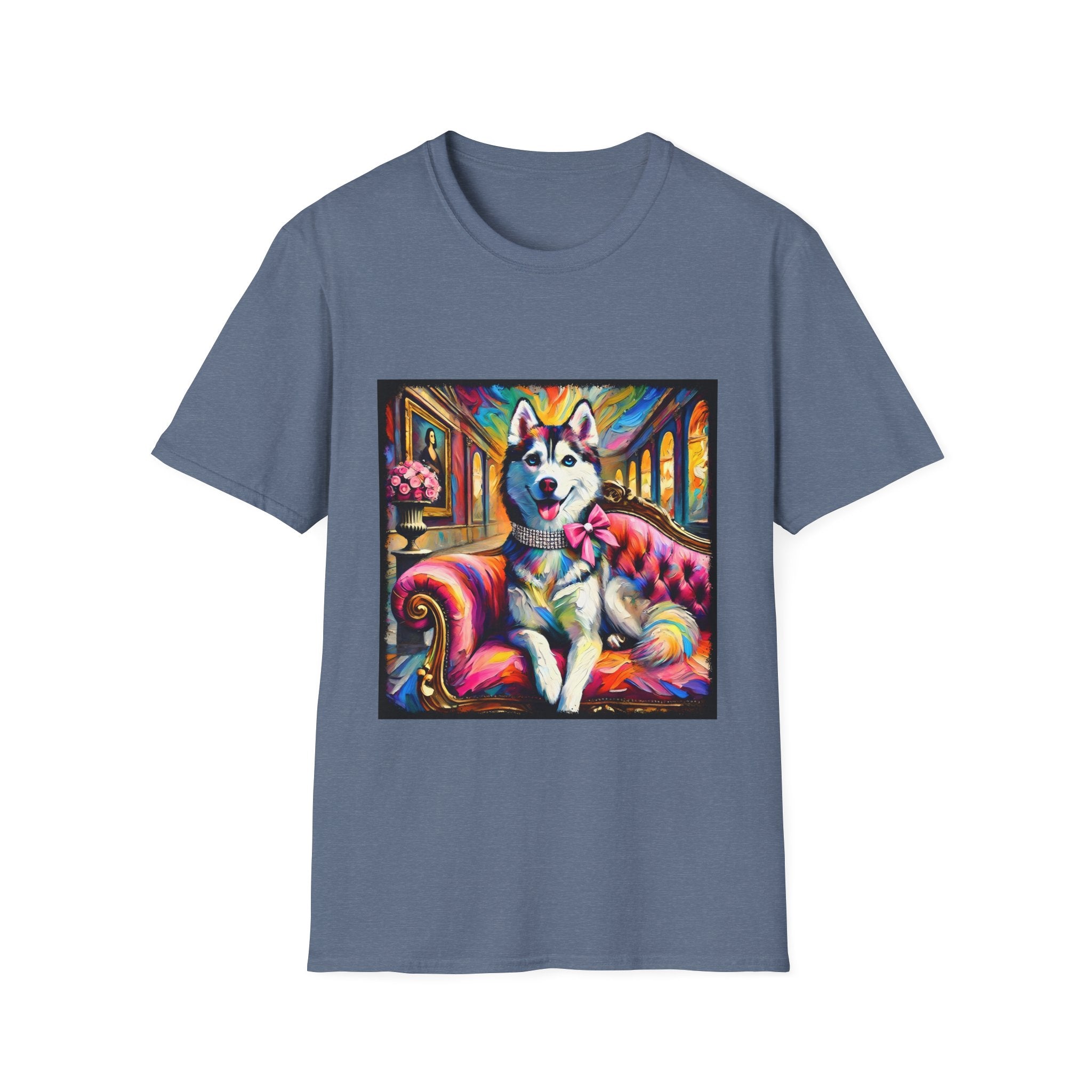 Siberian Husky Pink Princess Classic | Unisex Dog T-Shirt
