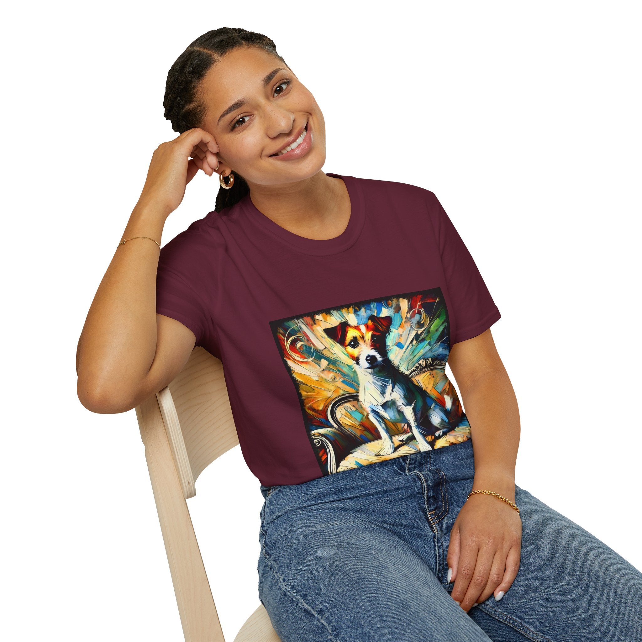Jack Russell Terrier Multicolored Classic | Unisex Dog T-Shirt