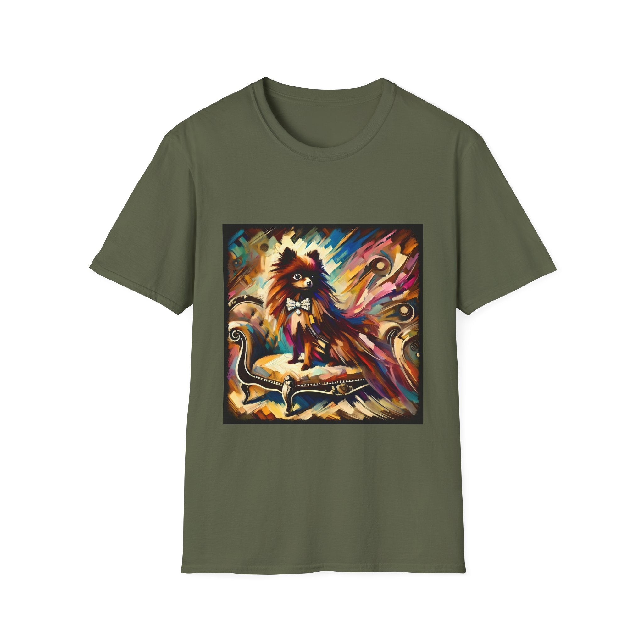 Pomeranian Bold Swirl | Unisex Dog T-Shirt