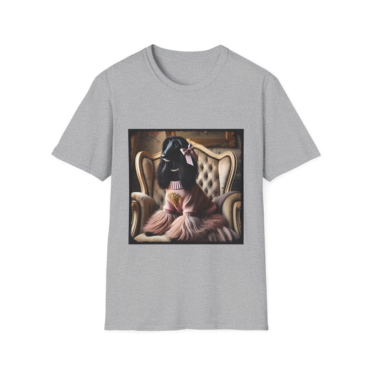 Afghan Hound Pink Posh design dog lover unisex t-shirt in sport grey
