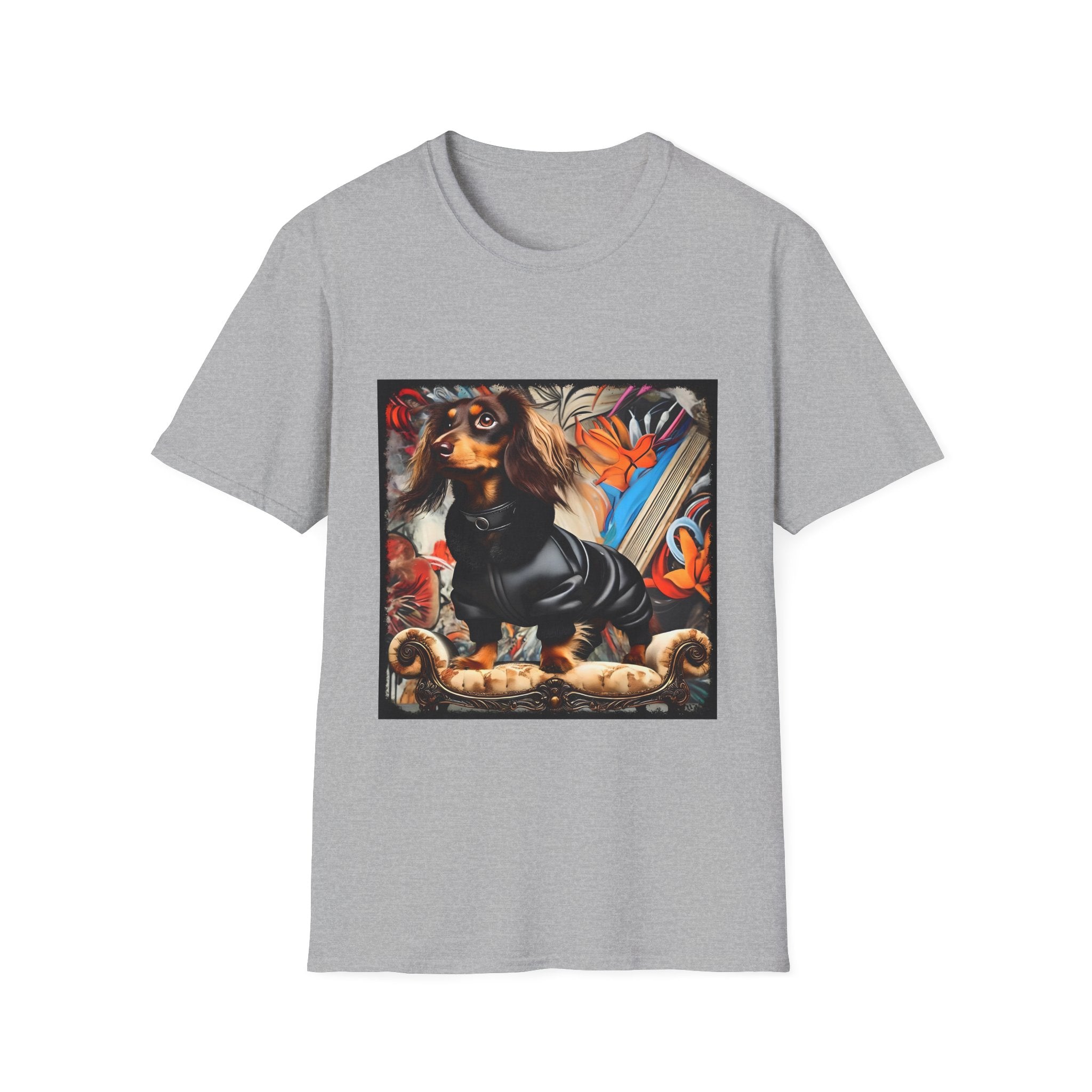 Dachshund Grunge Chic | Unisex Dog T-Shirt