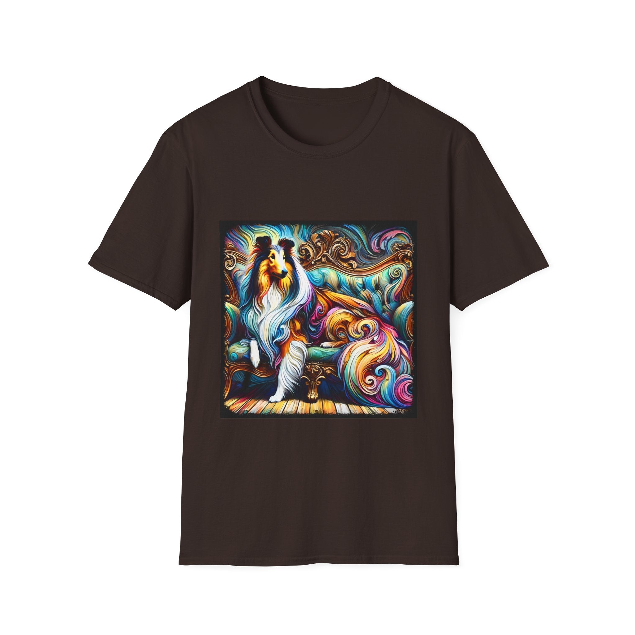 Collie Pastel Swirl | Unisex Dog T-Shirt