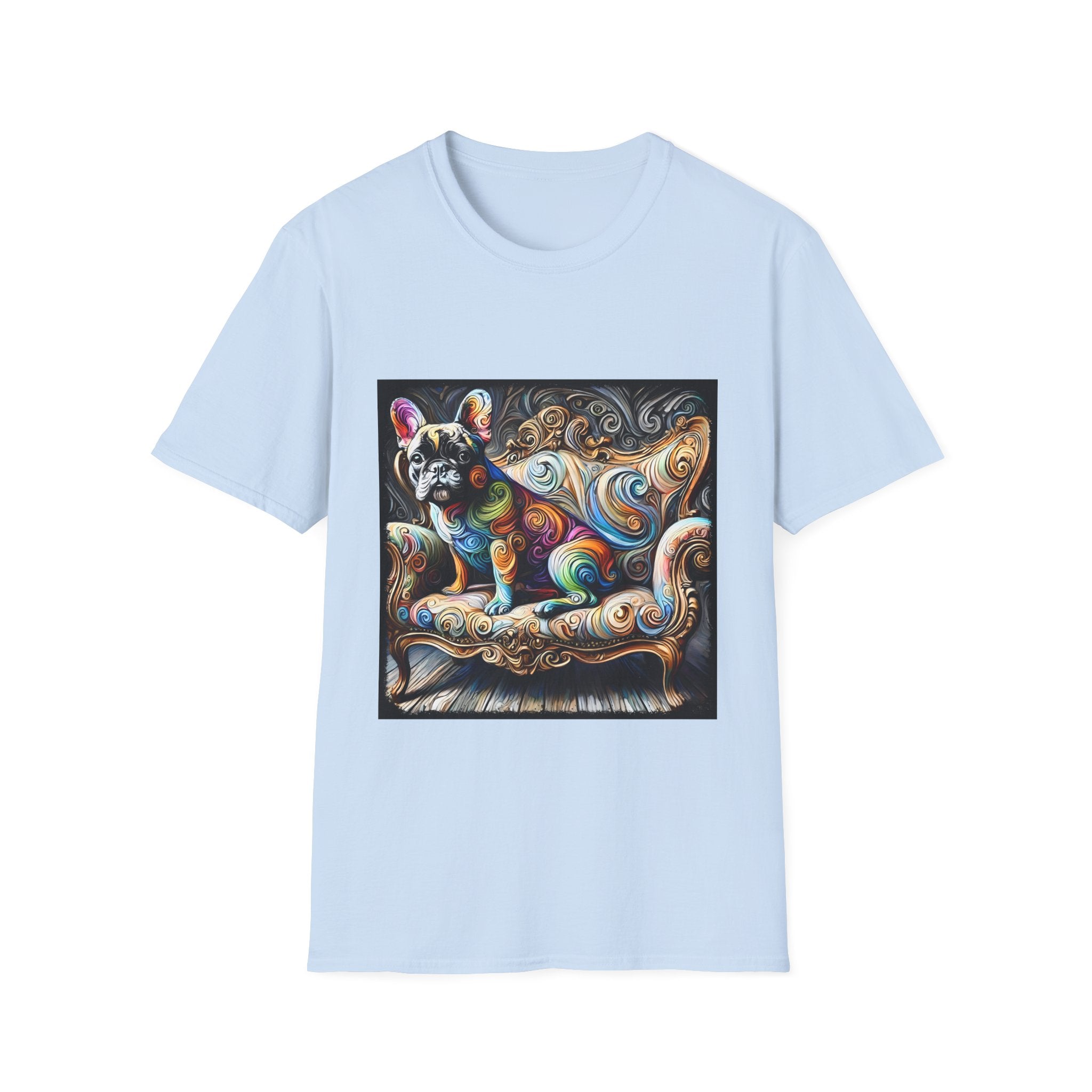 French Bulldog Shirt | Multicolor Swirl Dog Lover Tee