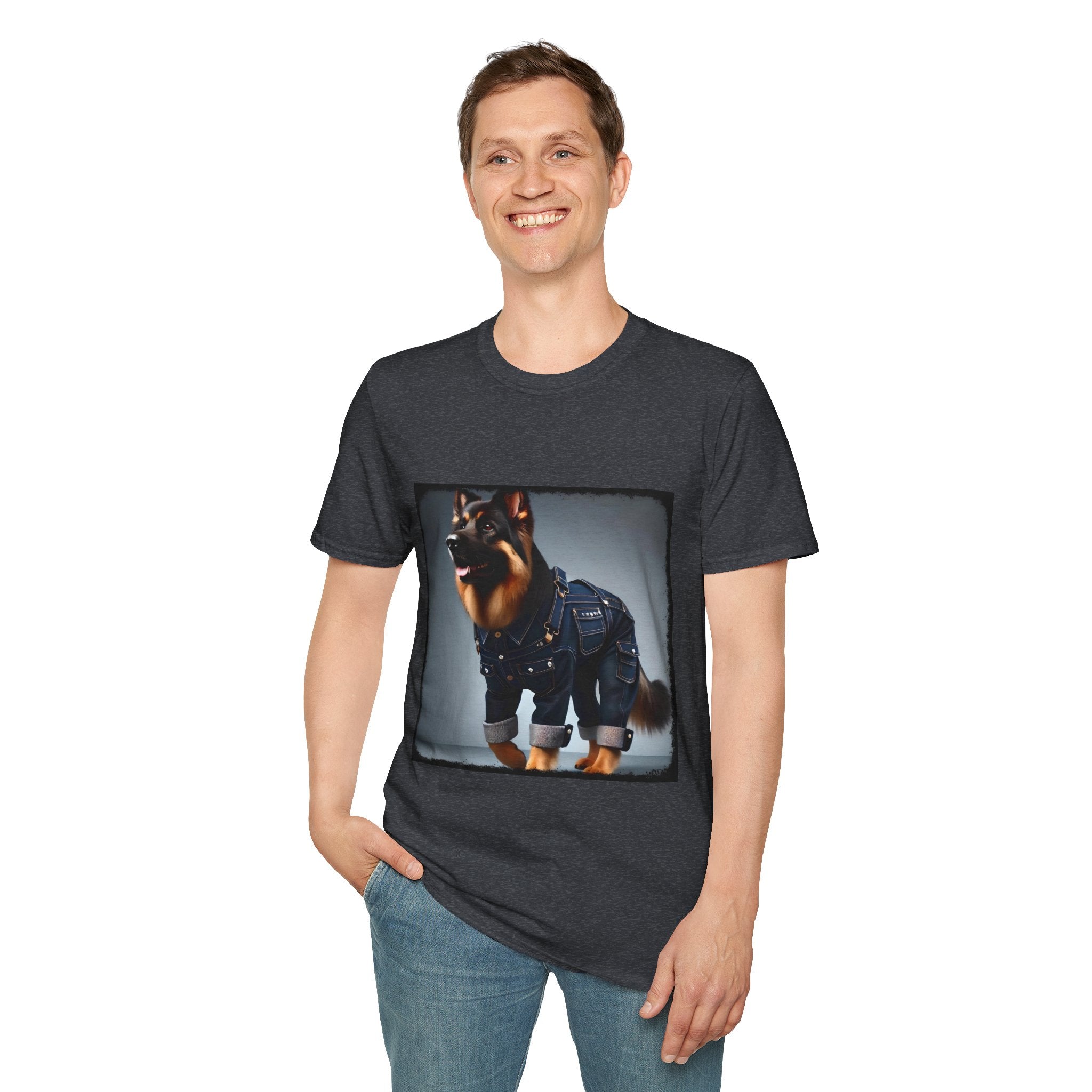 German Shepherd Denim Dream | Unisex Dog T-Shirt