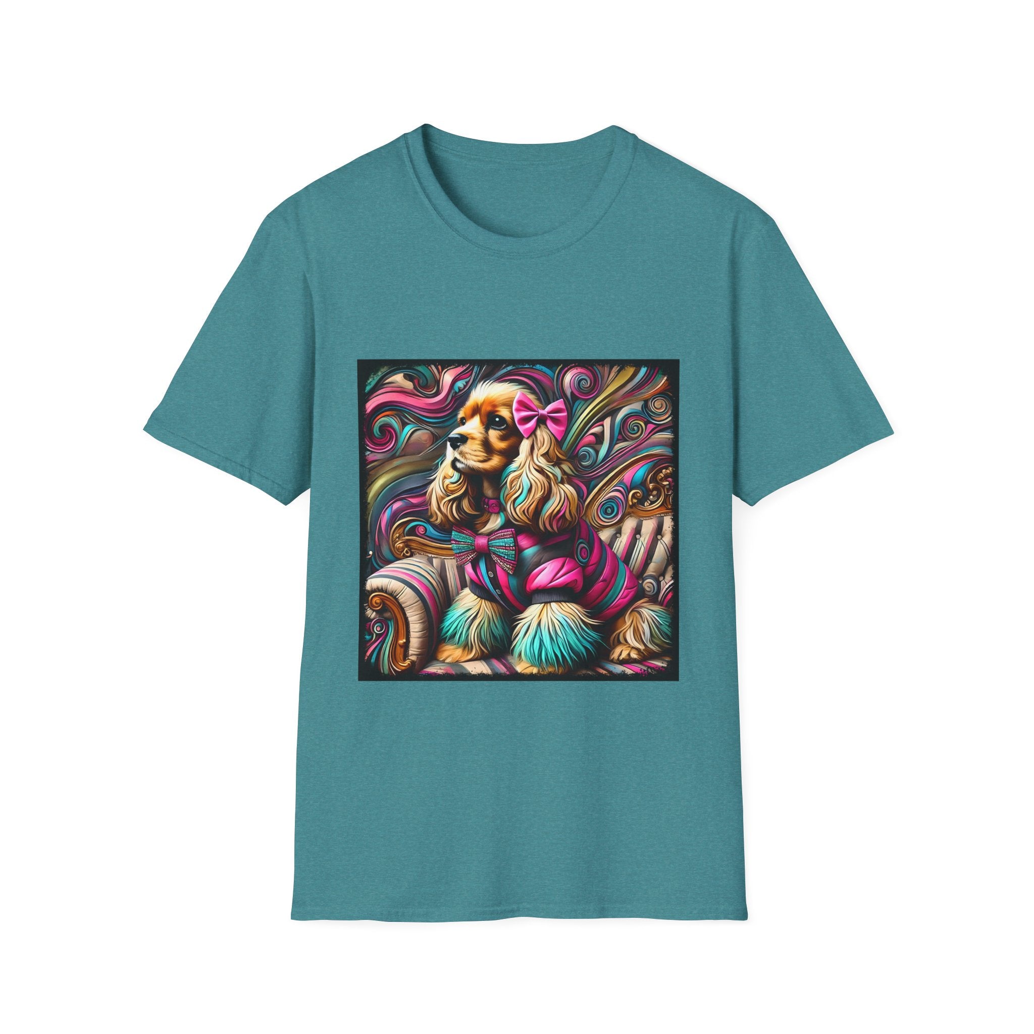 Cocker Spaniel Pink Rocker | Unisex Dog T-Shirt