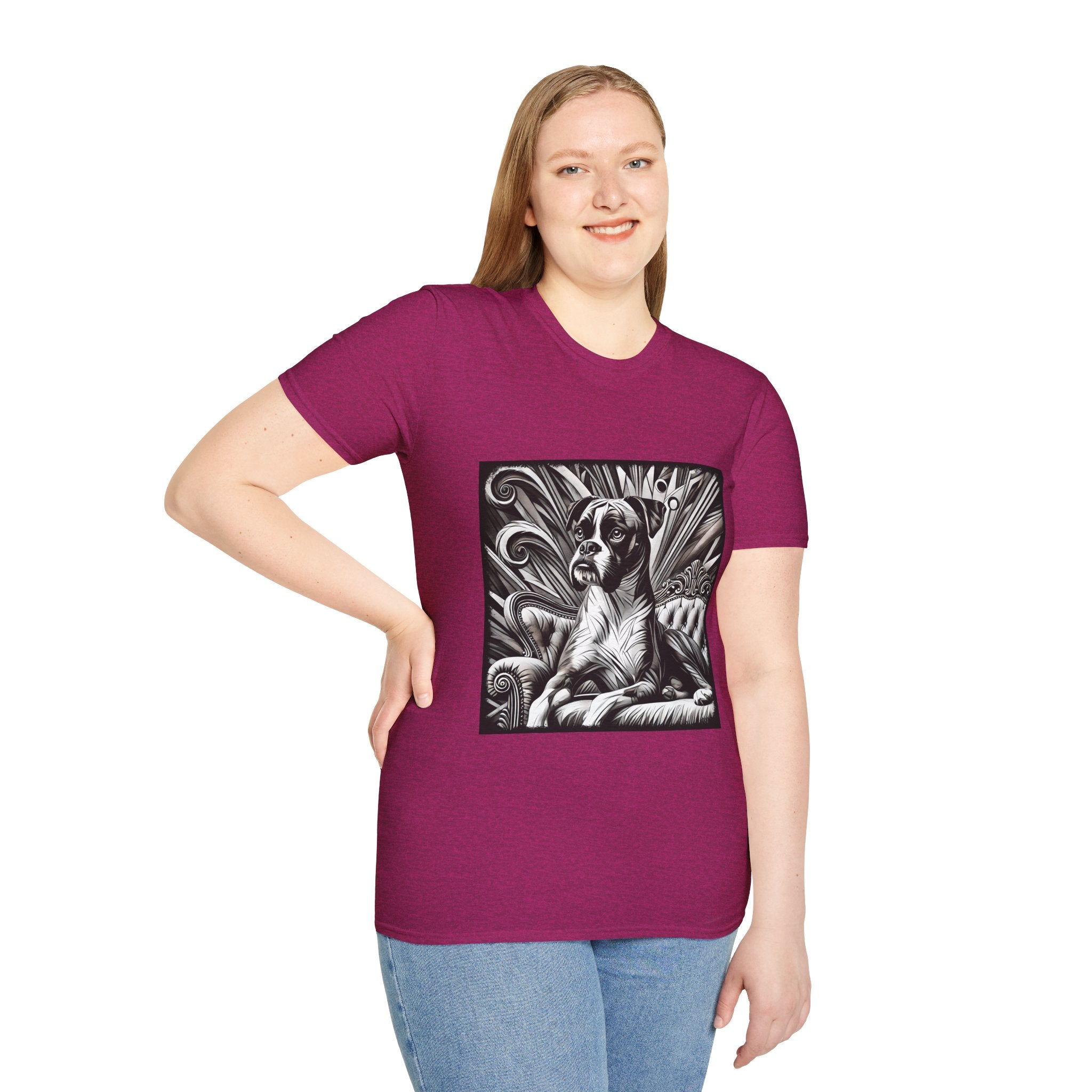 Boxer B&W Bold | Unisex Dog T-Shirt