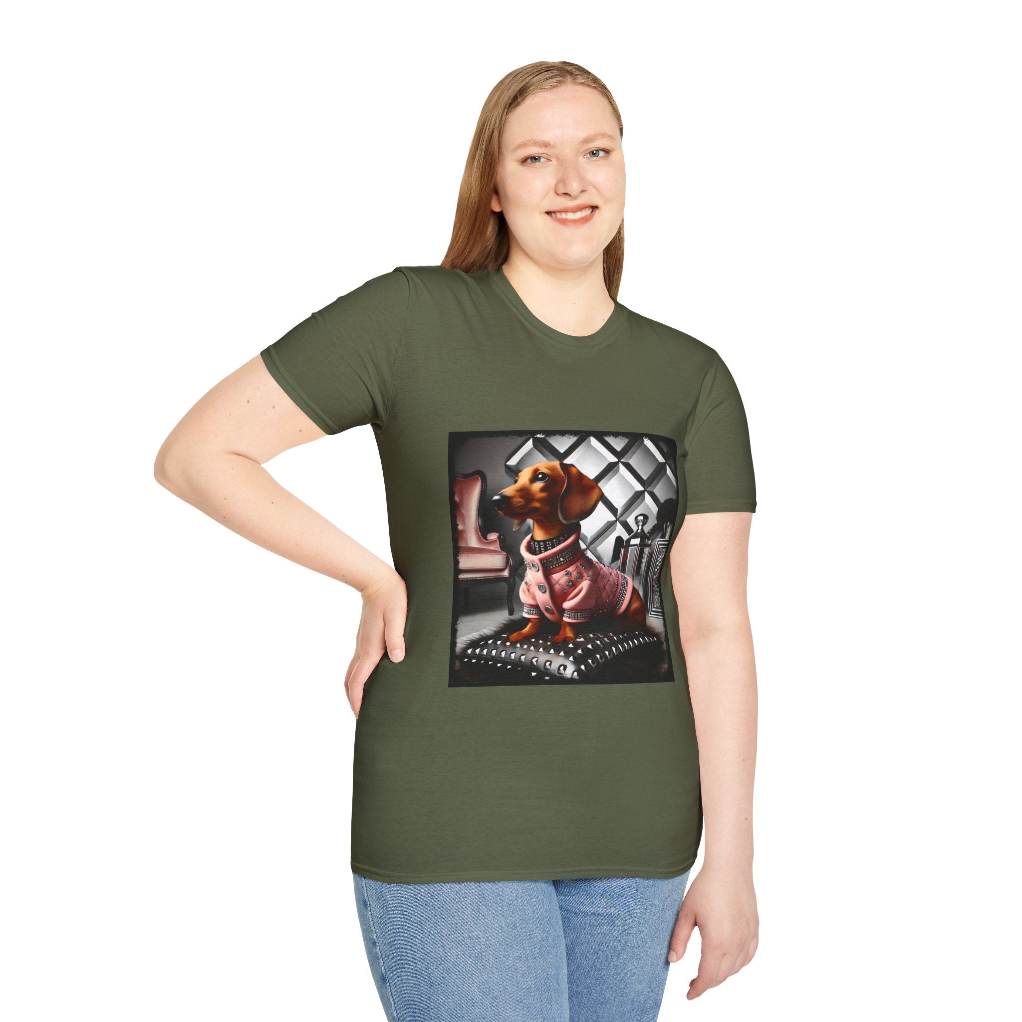 Dachshund Glam Icon | Unisex Dog T-Shirt