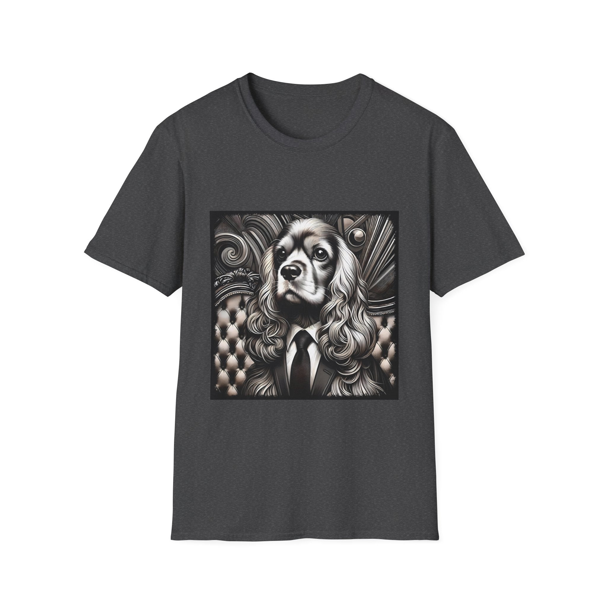 Cocker Spaniel B&W Gentleman | Unisex Dog T-Shirt