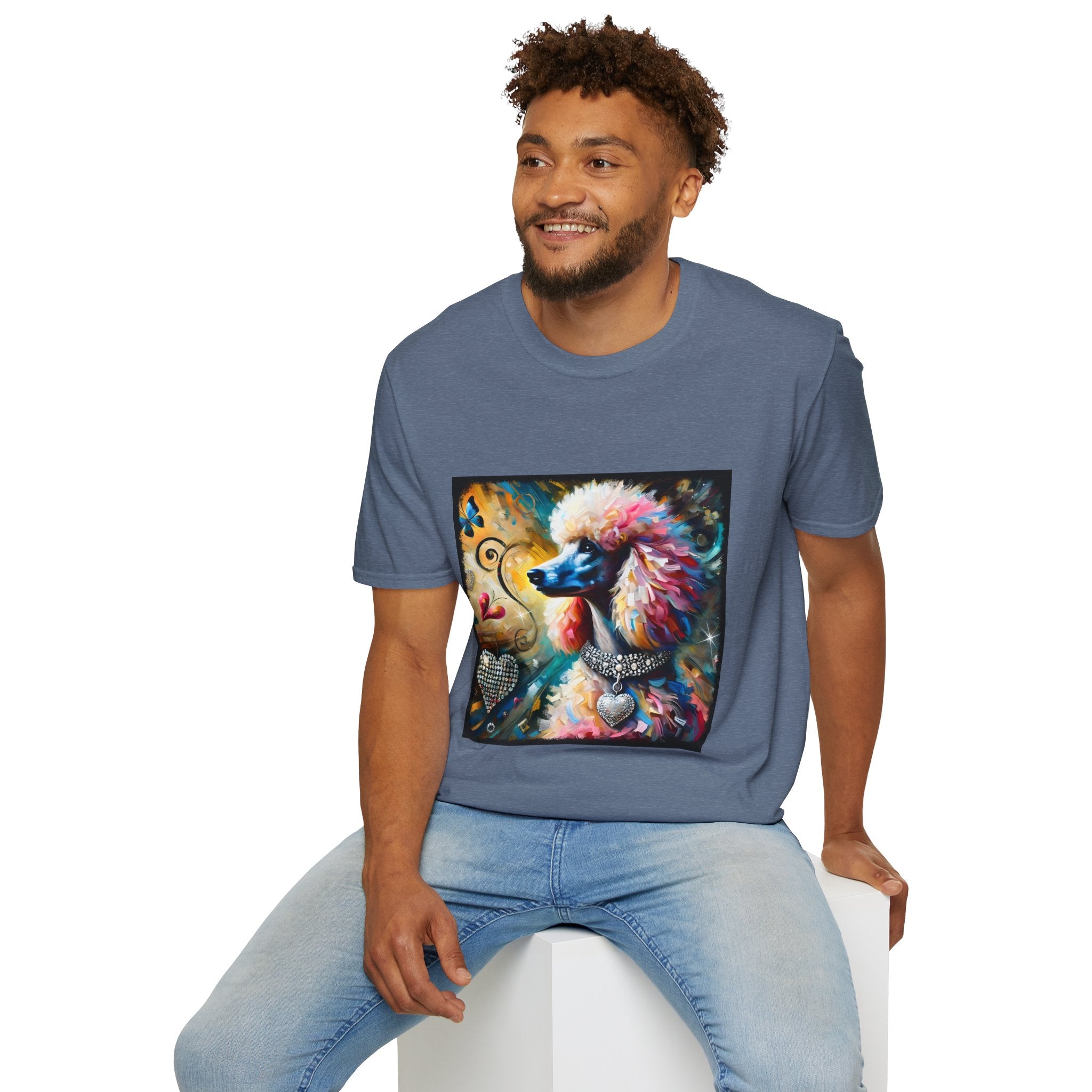 Poodle Diamond Heart Classic | Unisex Dog T-Shirt