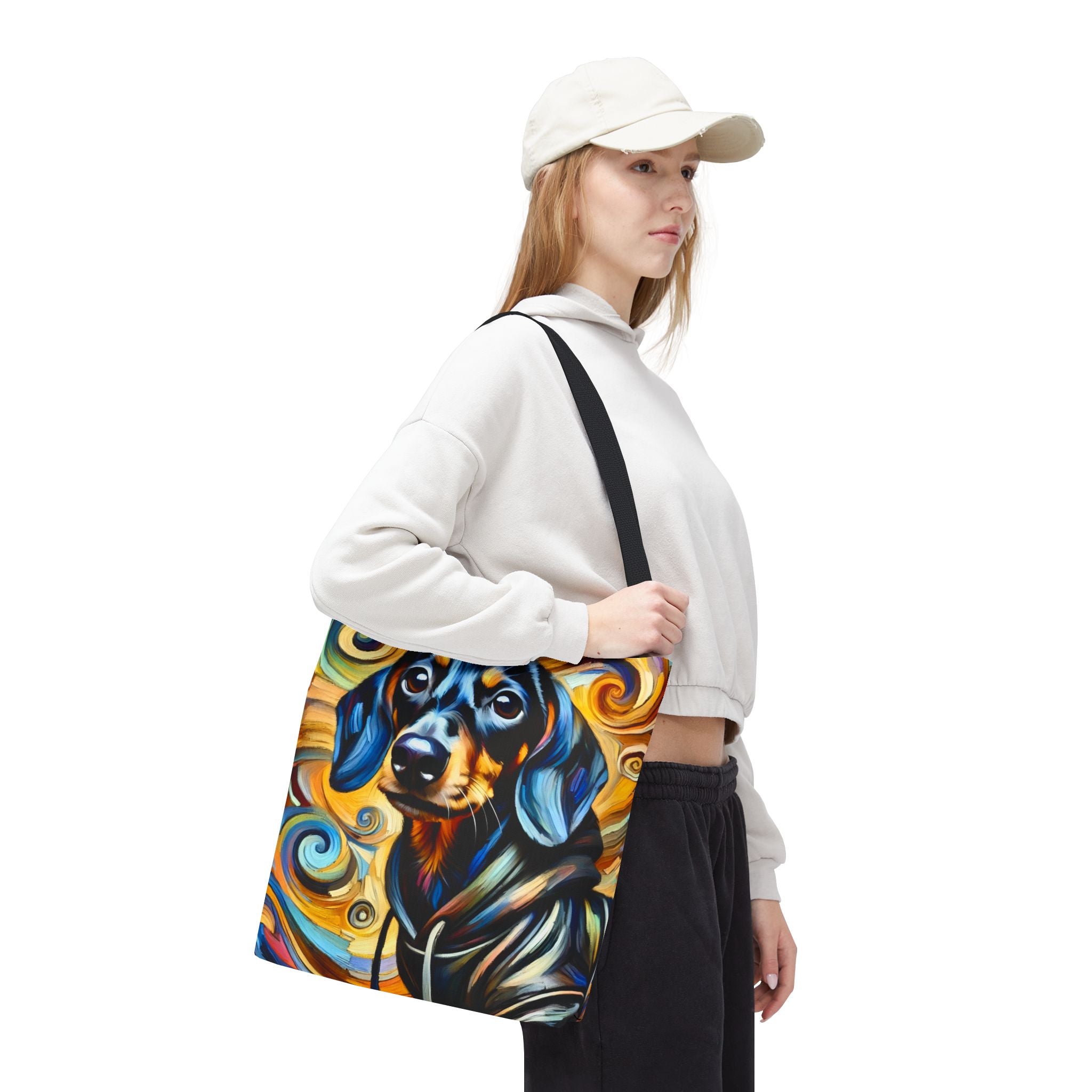 Dachshund Tote Bag | Chill Swirl Dog Lover Gift