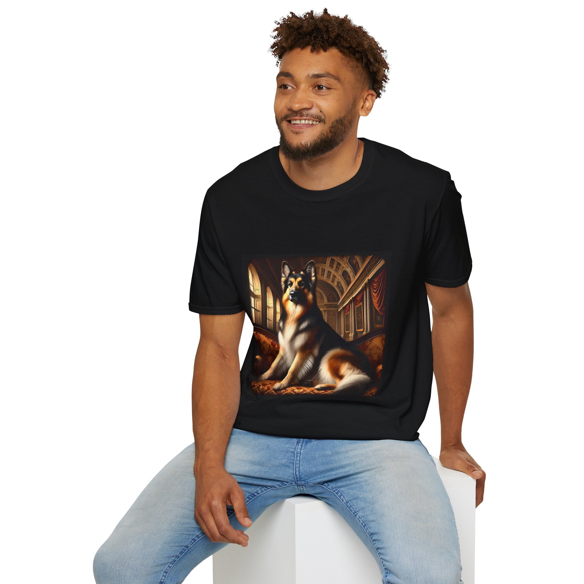 German Shepherd Dashing Duke | Unisex Dog T-Shirt