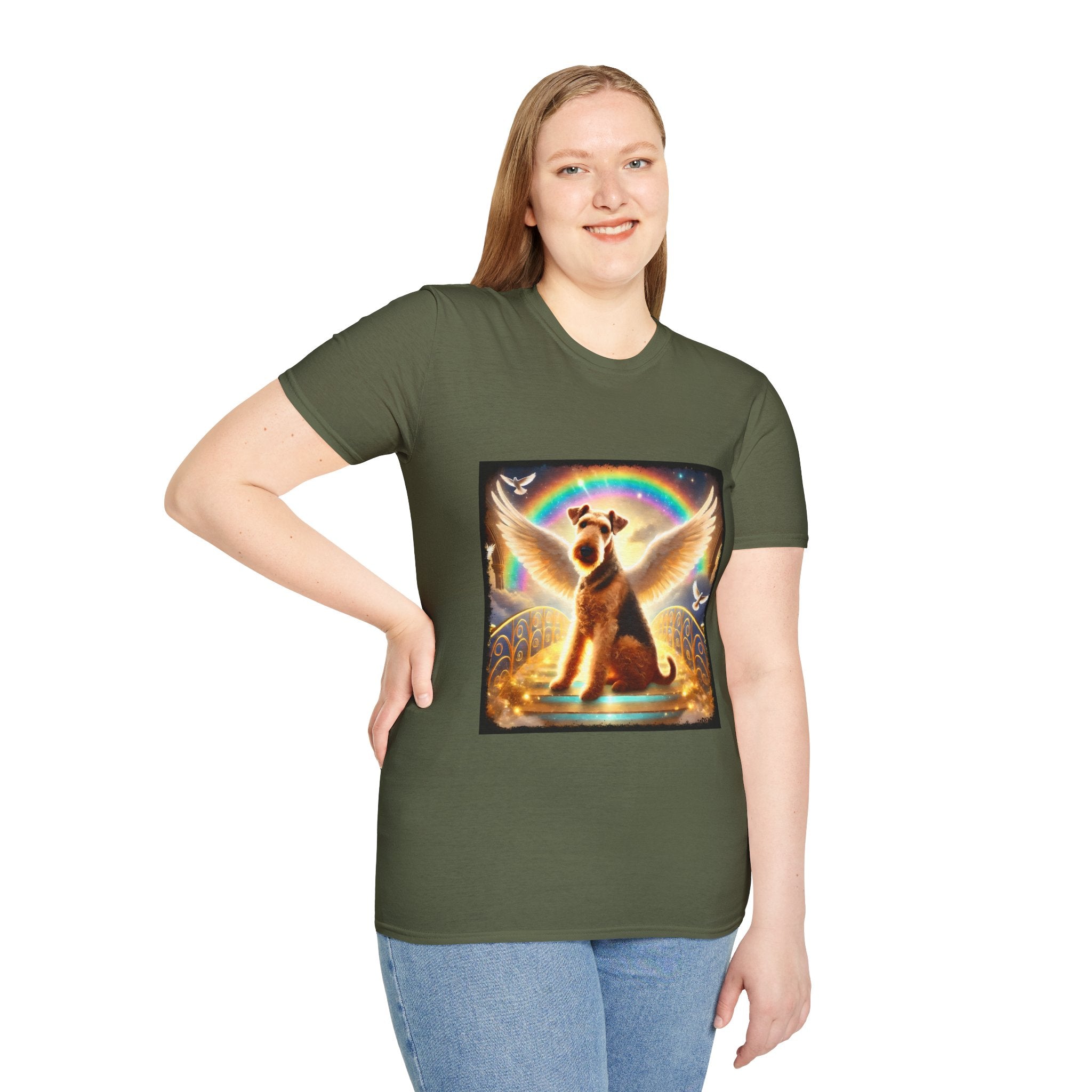 Airedale Terrier Shirt | Rainbow Bridge Dog Lover Tee