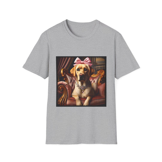Labrador Retriever Sweet Pea design dog lover unisex t-shirt in sport grey