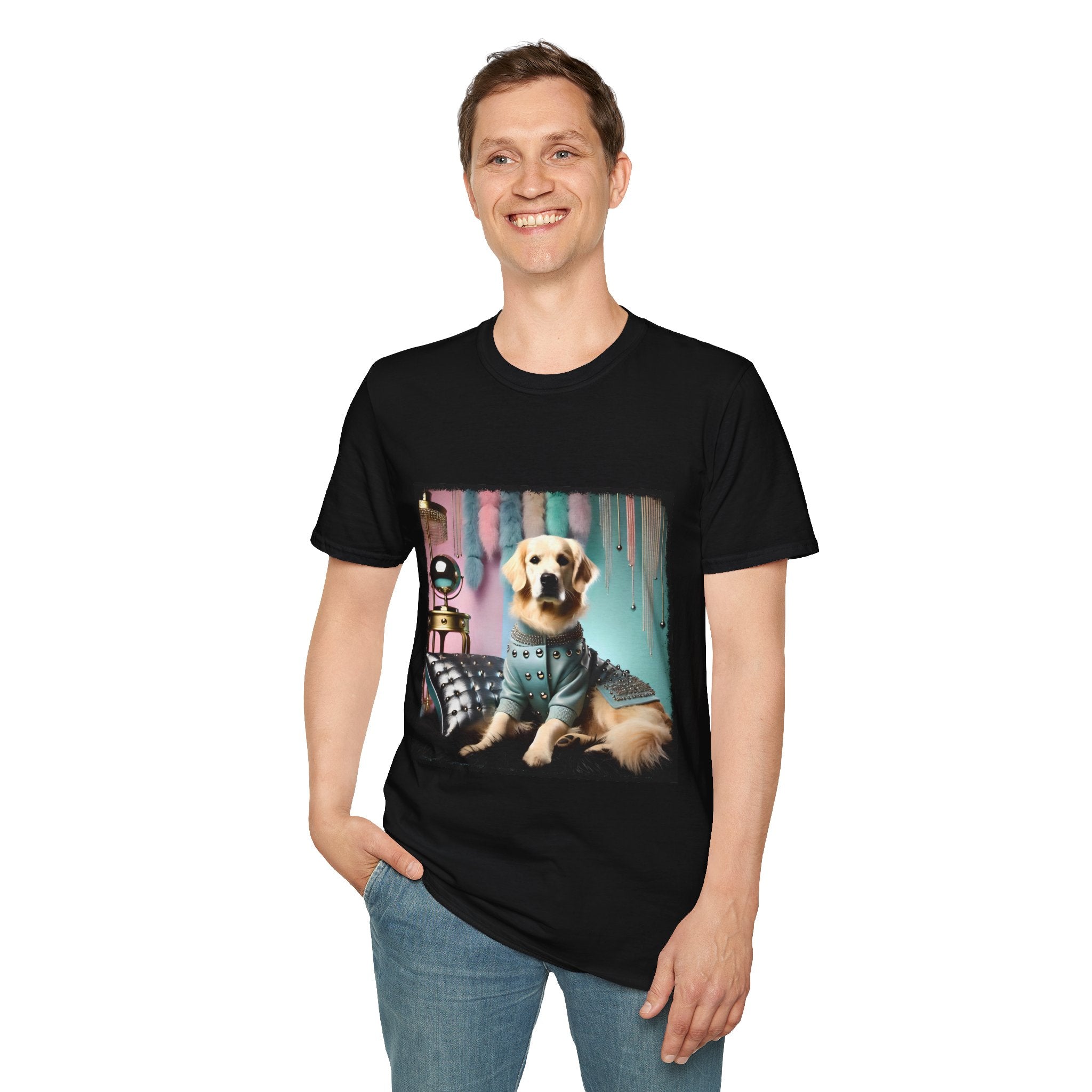 Golden Retriever Shirt | 80s Glam Gal Dog Lover Tee