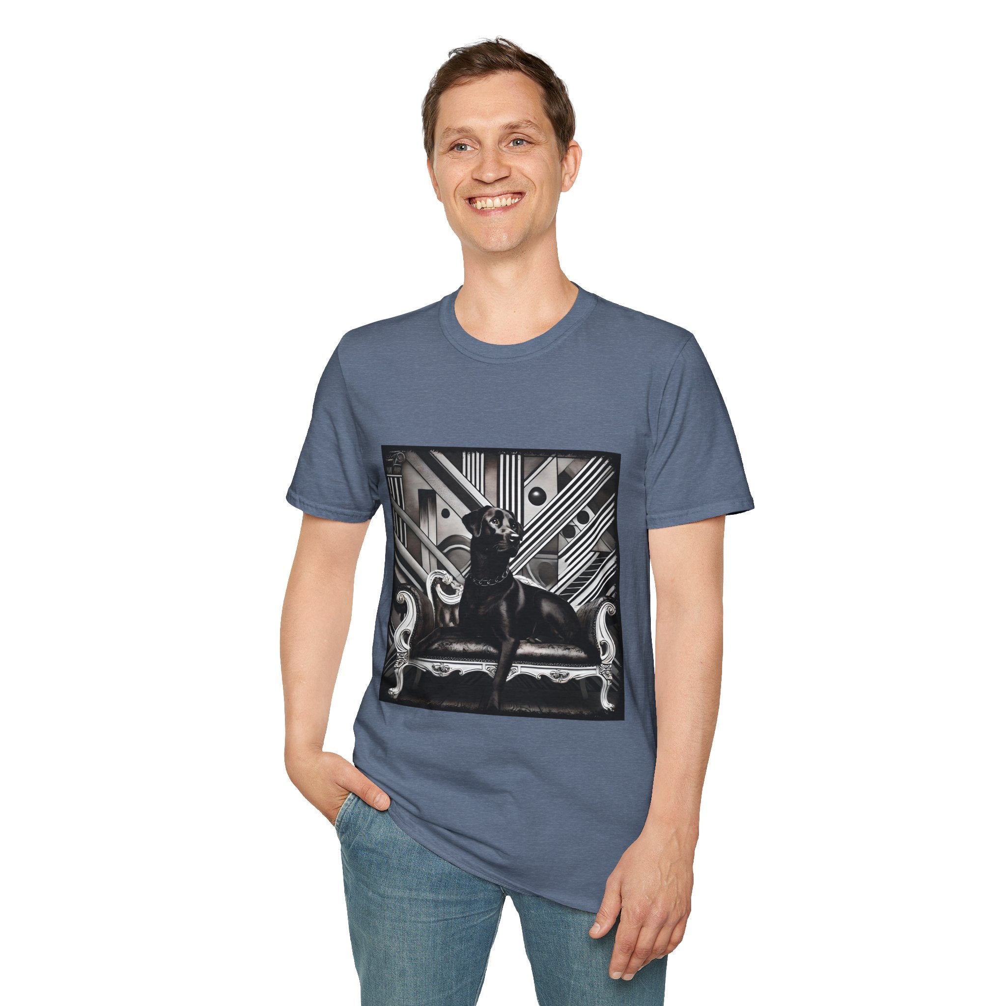 Labrador Retriever B&W Rebel | Unisex Dog T-Shirt