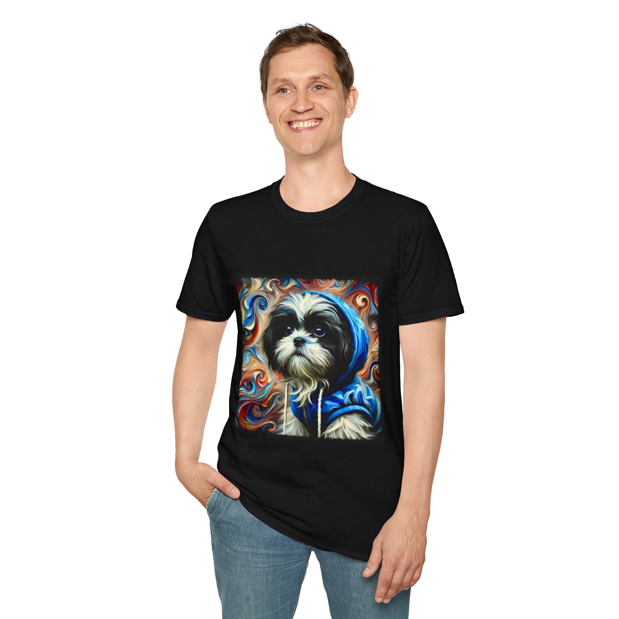 Shih Tzu Street Swirl | Unisex Dog T-Shirt