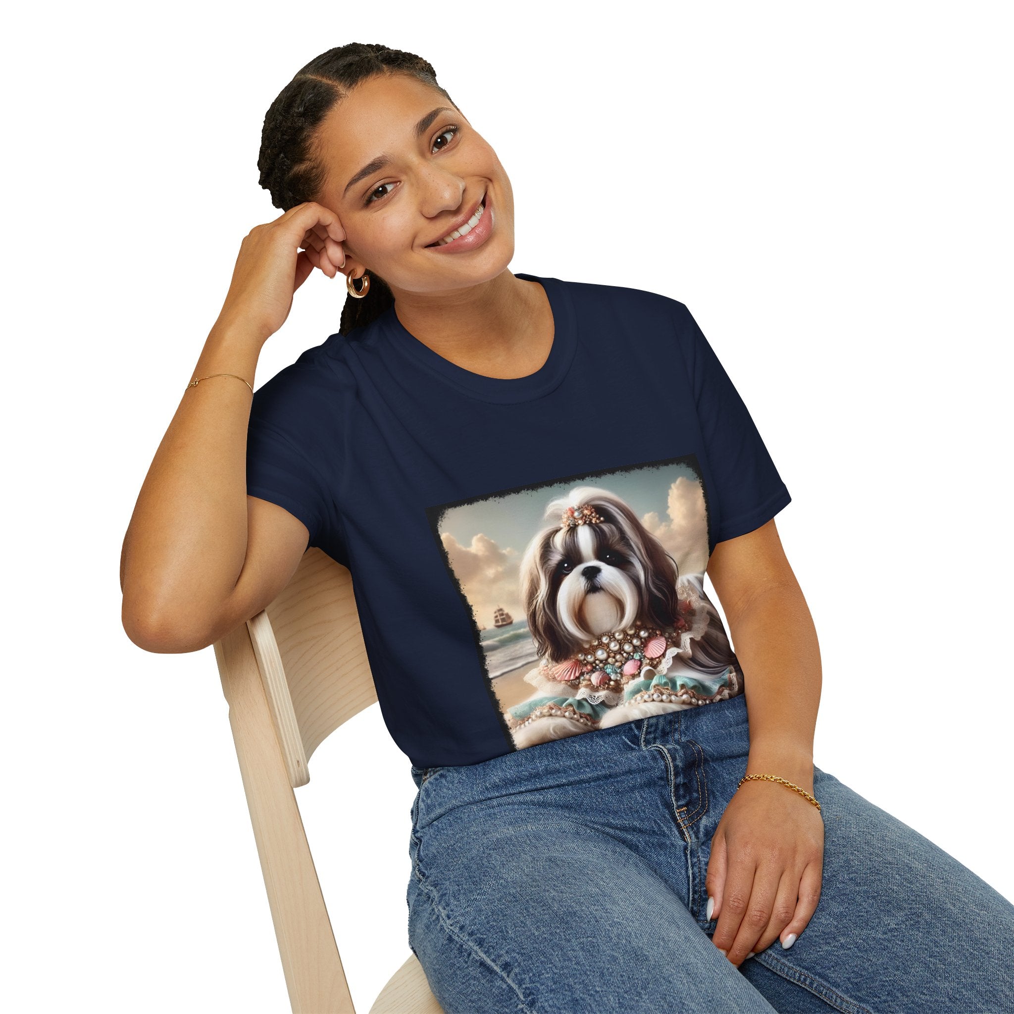 Shih Tzu Seashell Sweetie | Unisex Dog T-Shirt