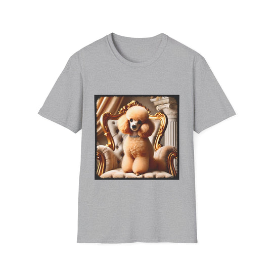 Poodle Lavish Baby design dog lover unisex t-shirt in sport grey