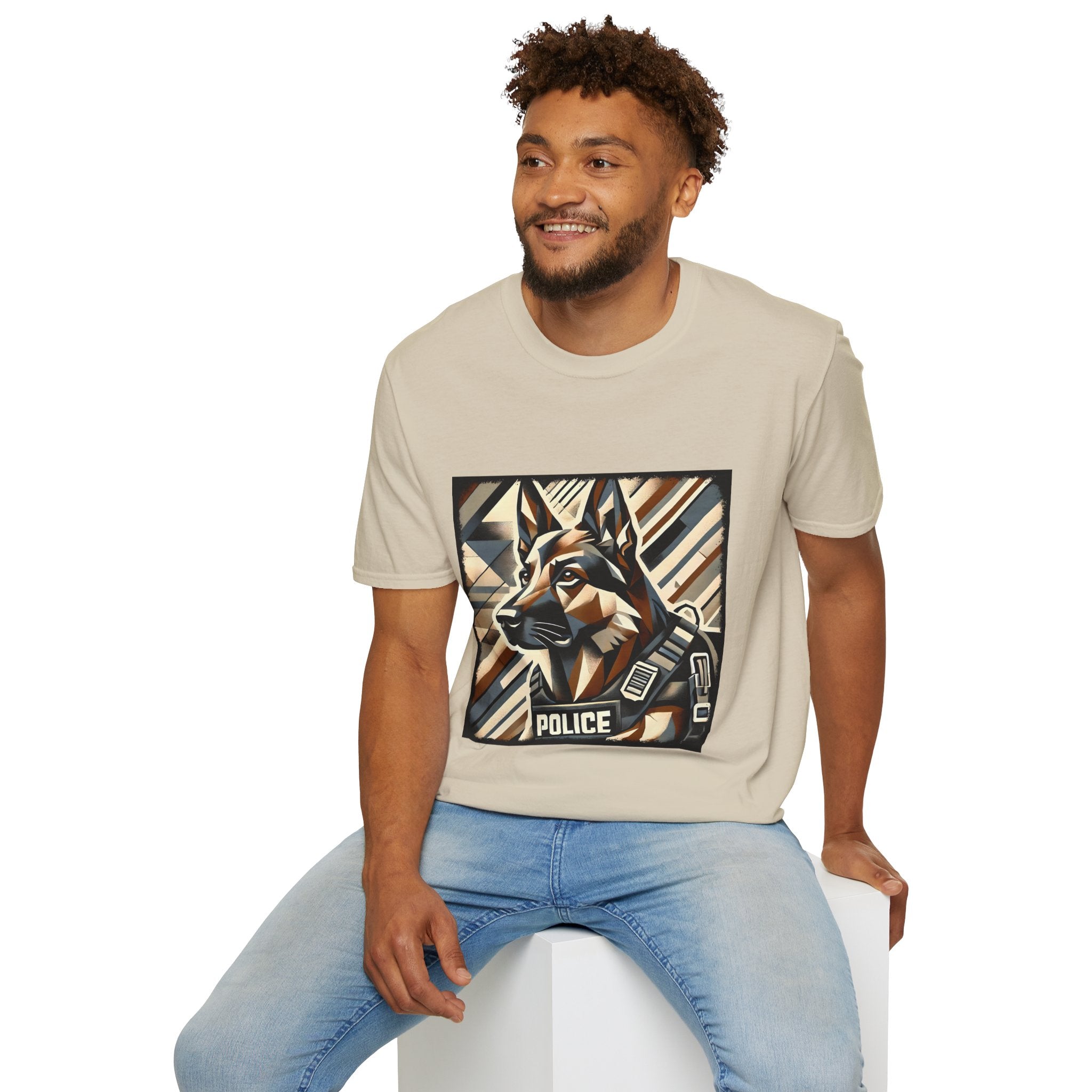 German Shepherd K-9 Geometric | Unisex Dog T-Shirt
