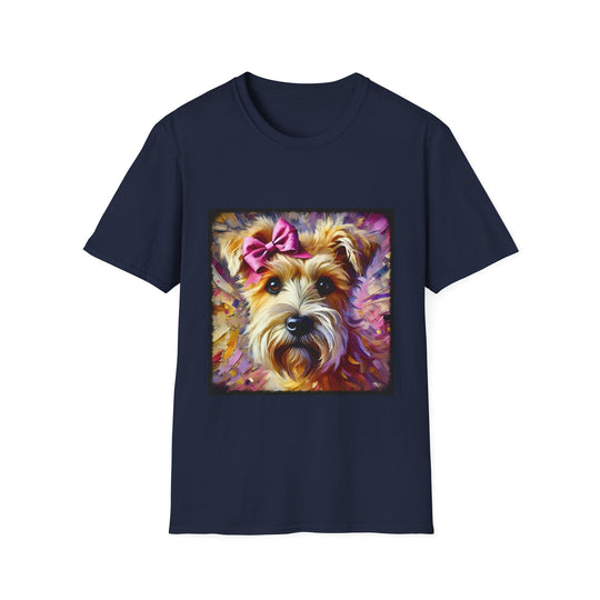 Wheaten Terrier Stunning Classic design dog lover unisex t-shirt in navy