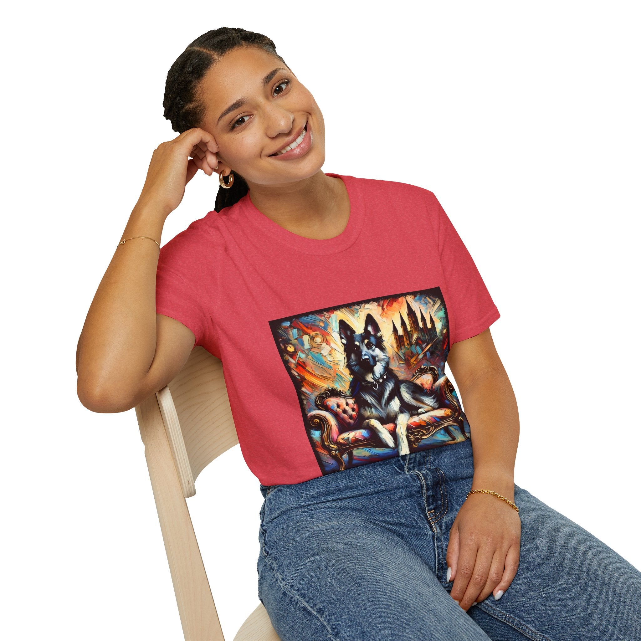German Shepherd Vibrant Classic | Unisex Dog T-Shirt