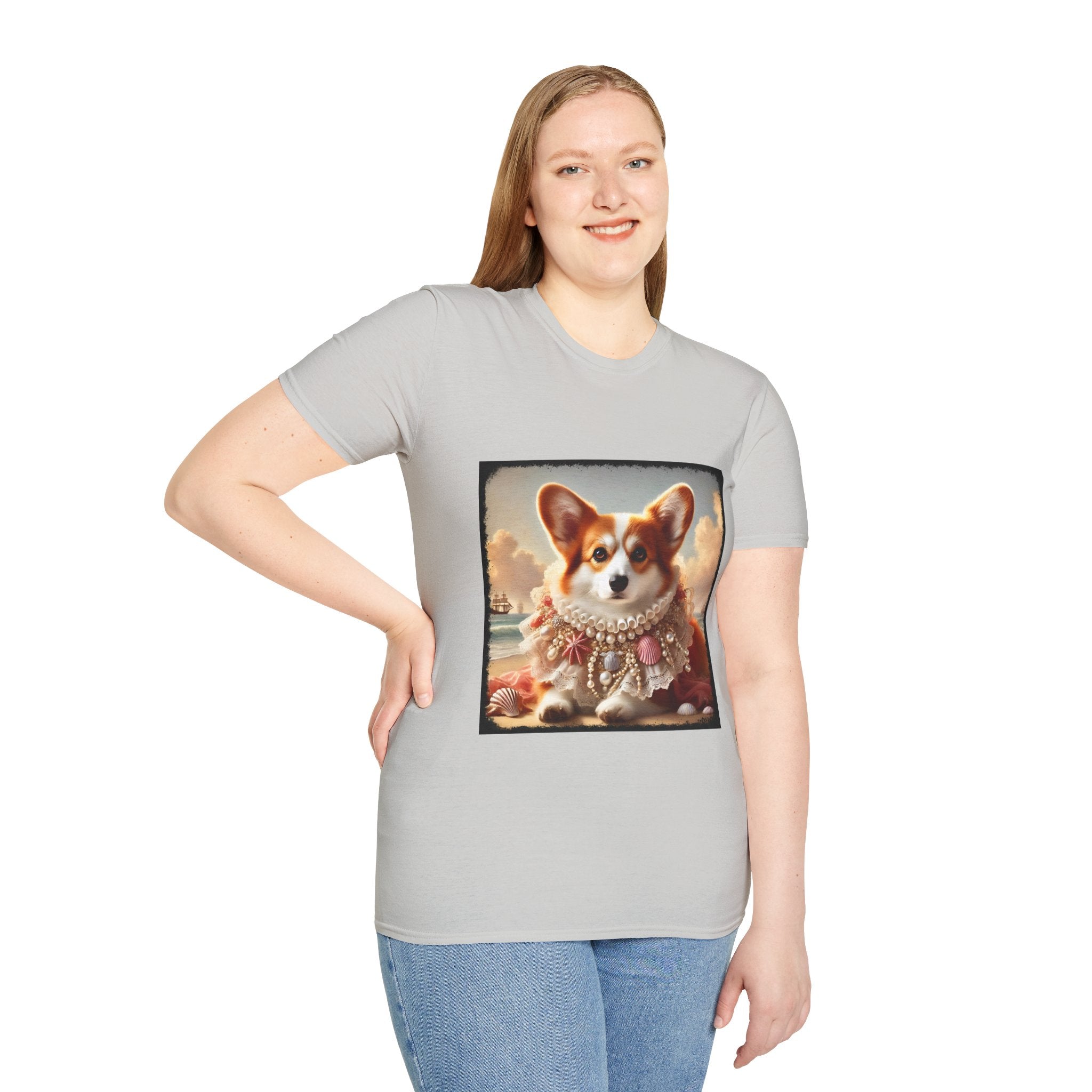Pembroke Welsh Corgi Beach Muse | Unisex Dog T-Shirt