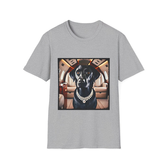 Labrador Retriever Sky Luxe design dog lover unisex t-shirt in sport grey
