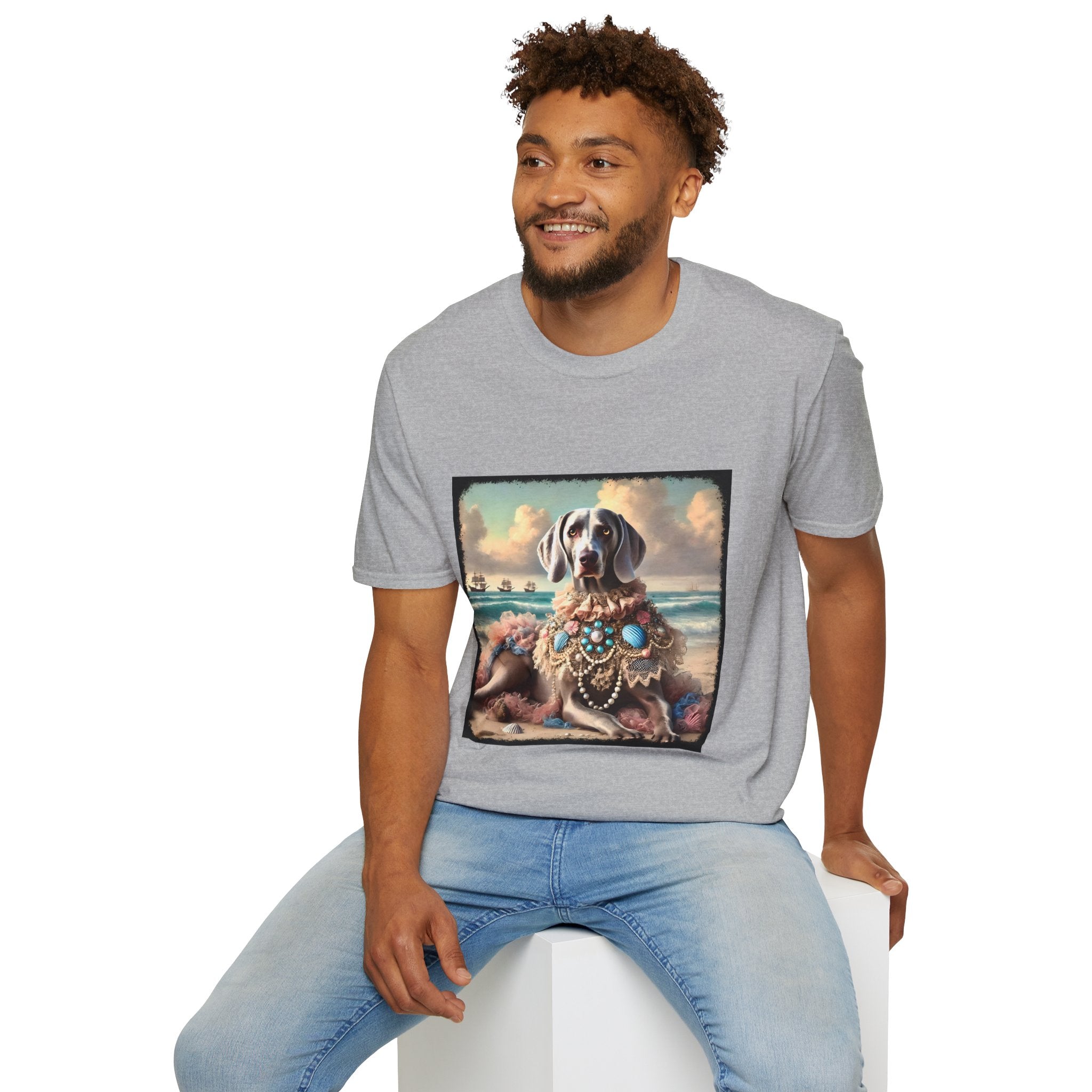 Weimaraner Seashell Siren | Unisex Dog T-Shirt