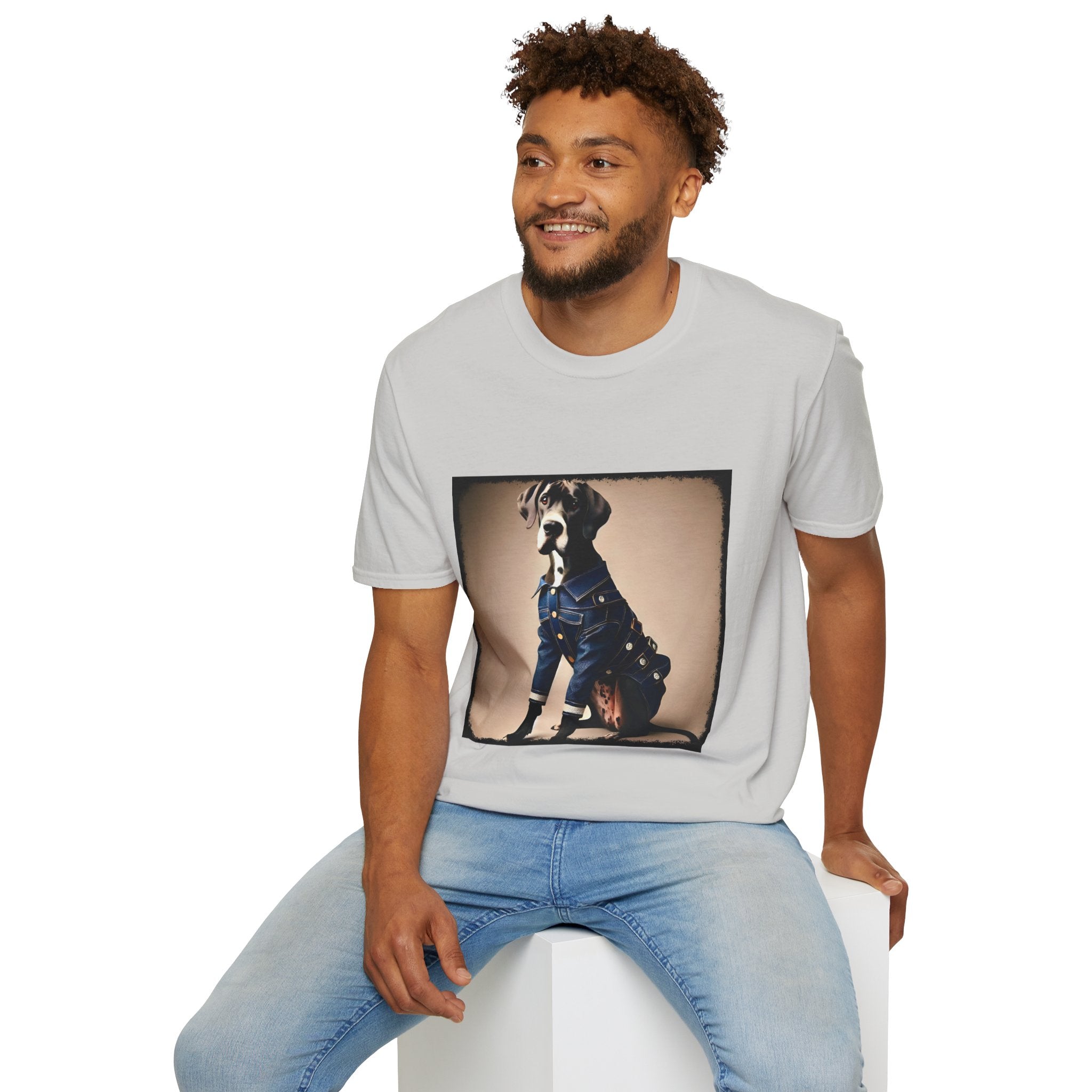 Great Dane Denim Mood | Unisex Dog T-Shirt