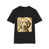 Golden Retriever Shirt | Golden Geometric Design