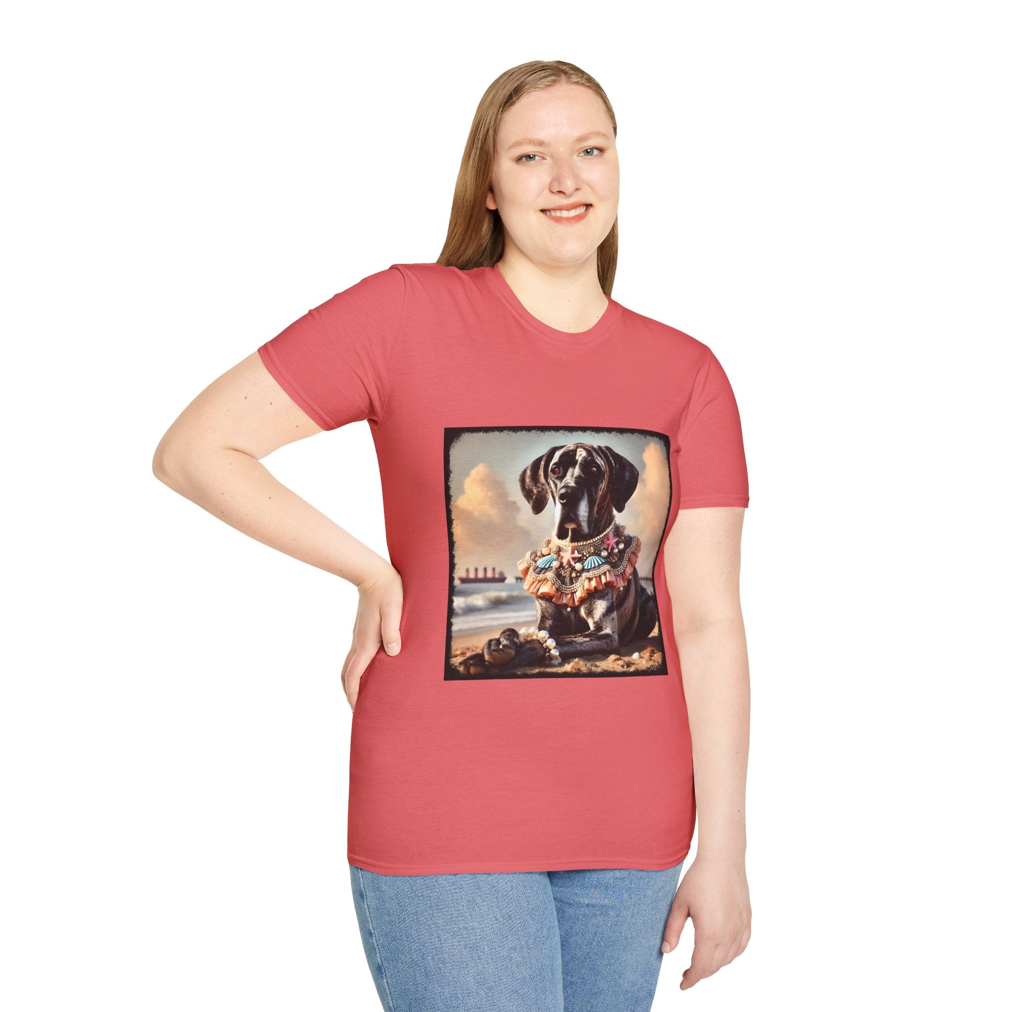 Great Dane Beach Brindle | Unisex Dog T-Shirt