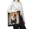 Pembroke Welsh Corgi Tote Bag Denim Dream Dog Lover Gift tote bag in white