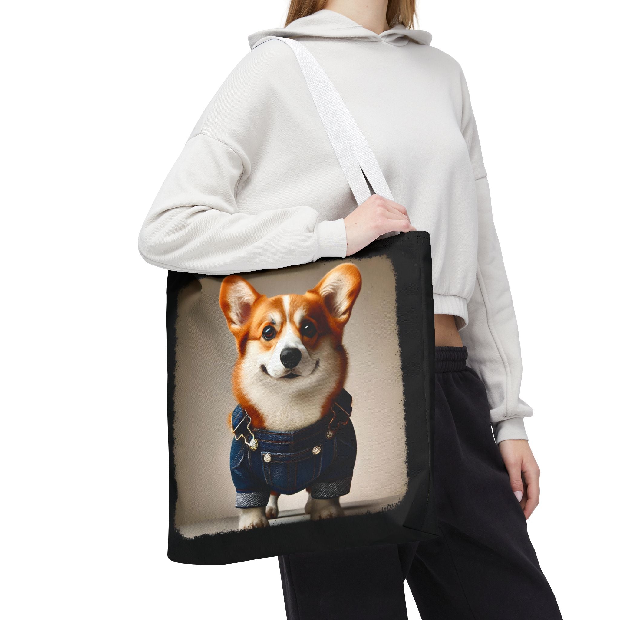 Pembroke Welsh Corgi Tote Bag | Denim Dream Dog Lover Gift