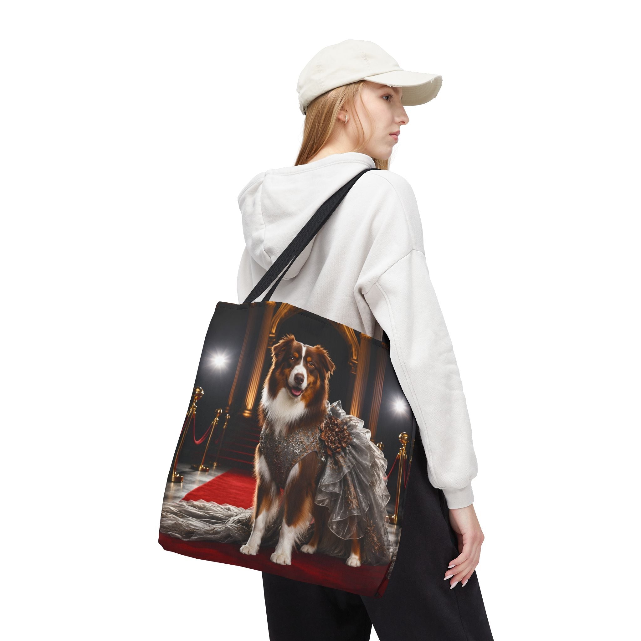 Australian Shepherd Tote Bag | Red Carpet Royalty Dog Lover Gift