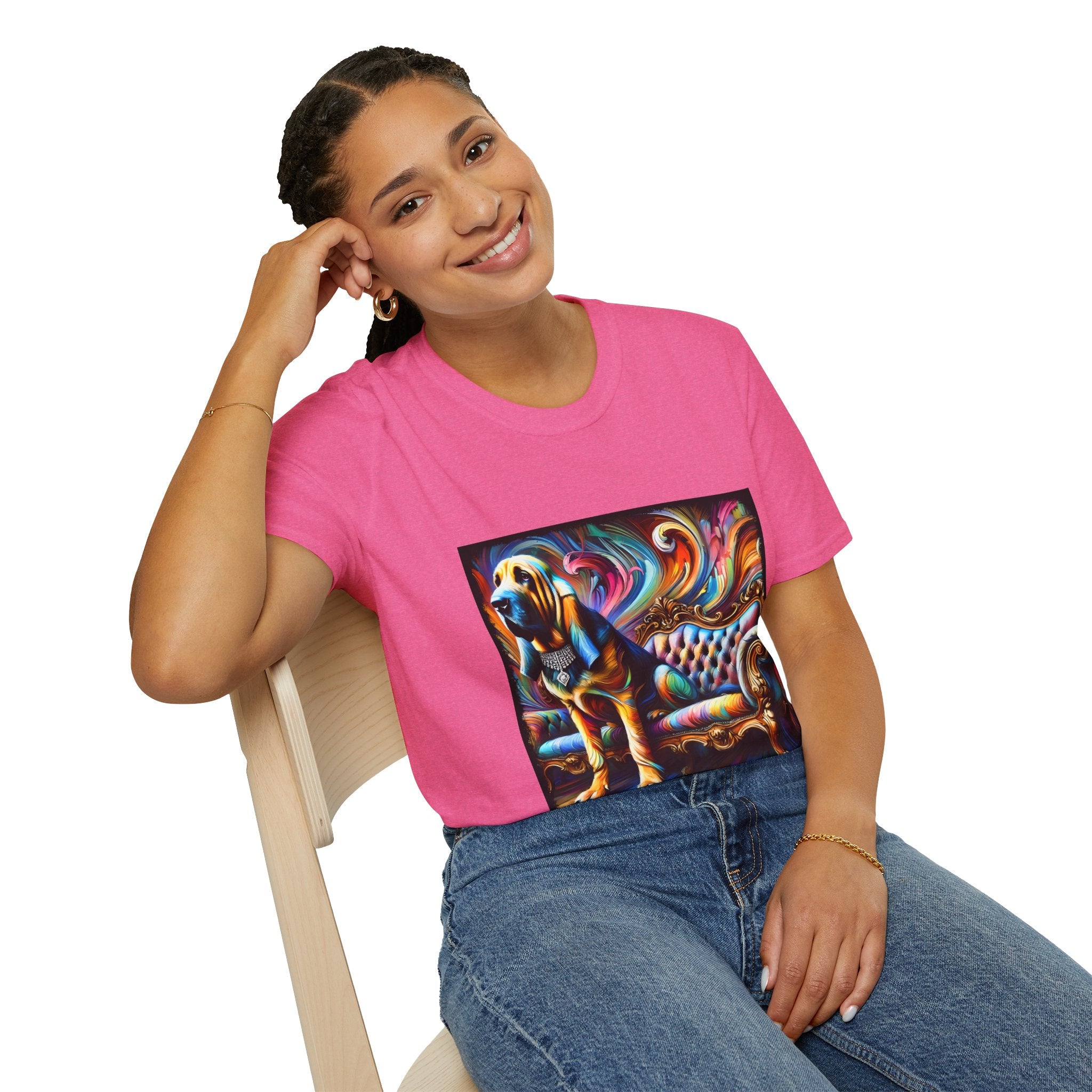 Bloodhound Vivid Swirl | Unisex Dog T-Shirt