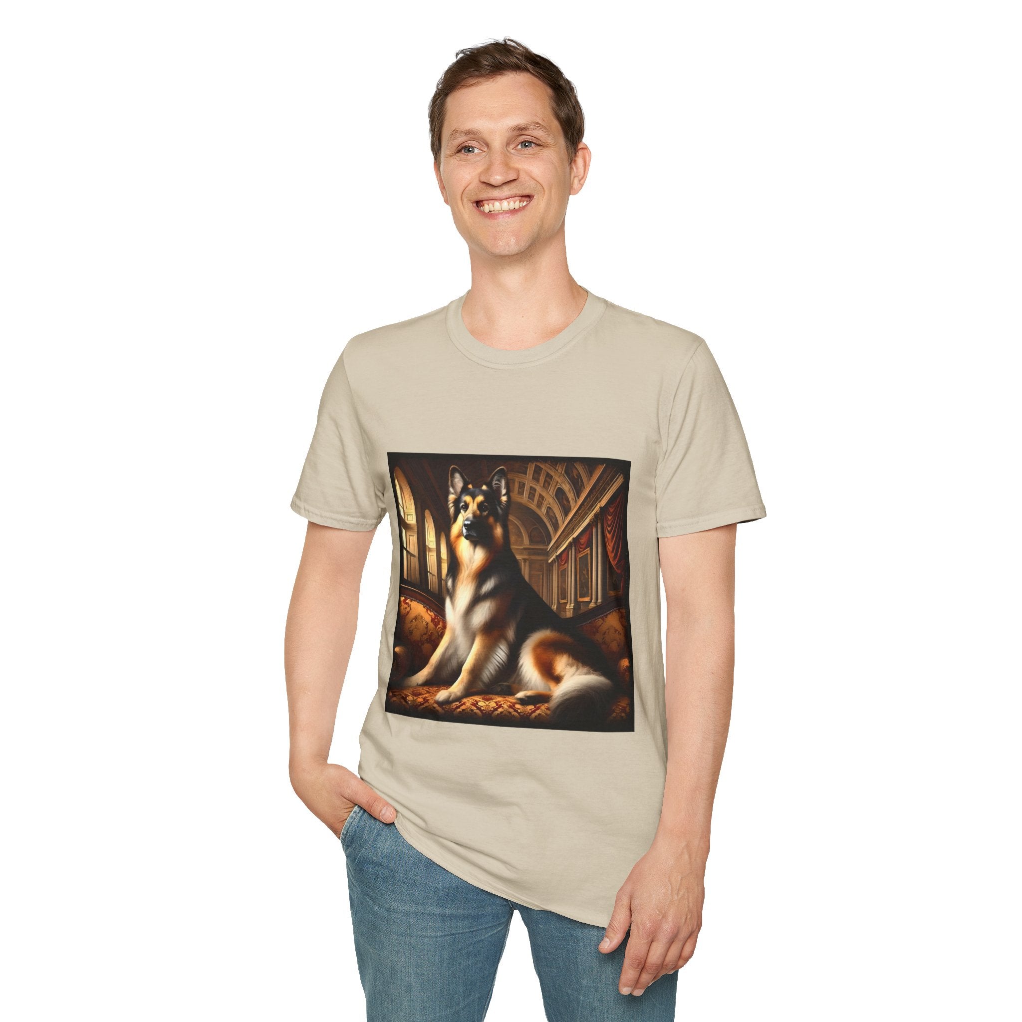 German Shepherd Dashing Duke | Unisex Dog T-Shirt