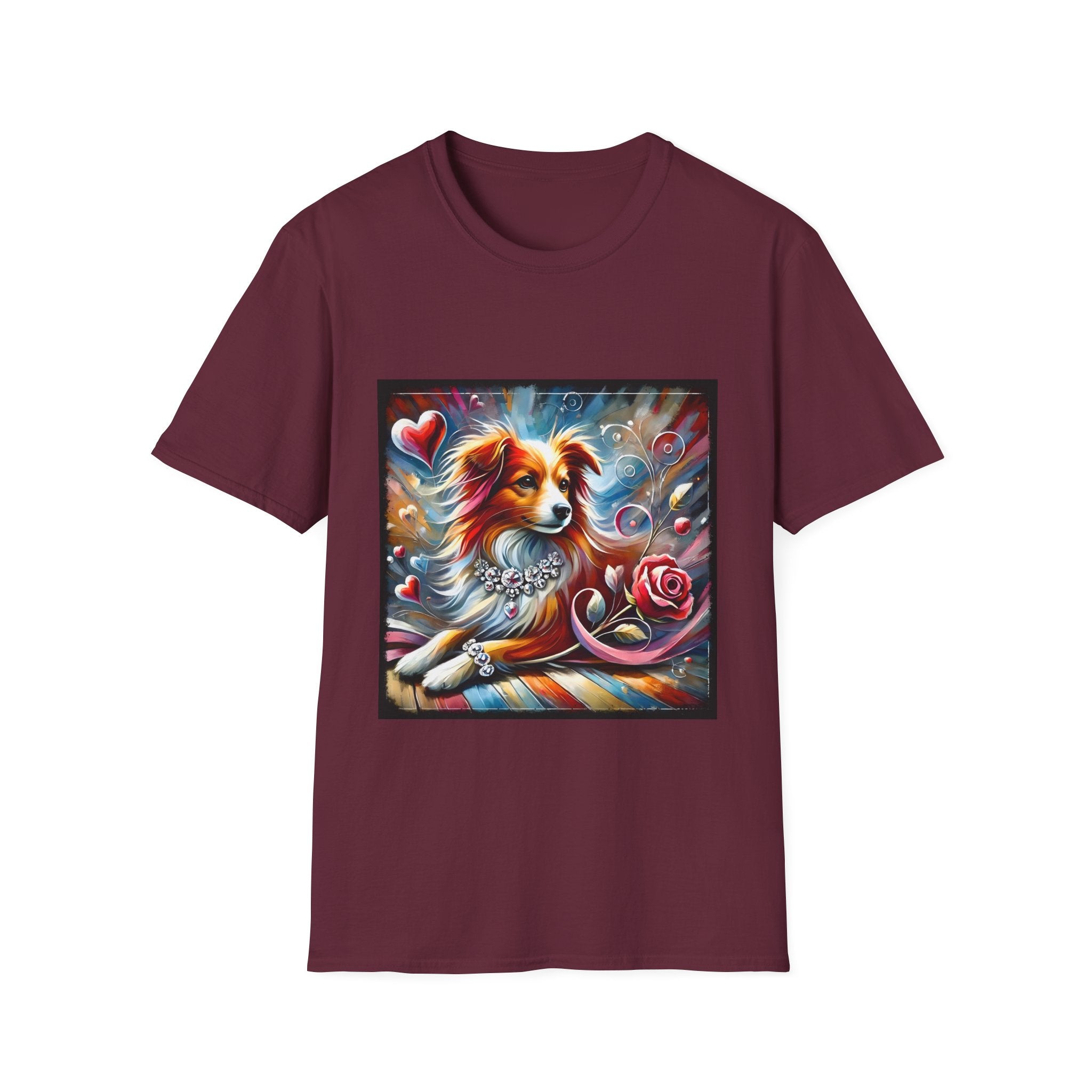 Miniature American Shepherd Diamond Heart Classic | Unisex Dog T-Shirt